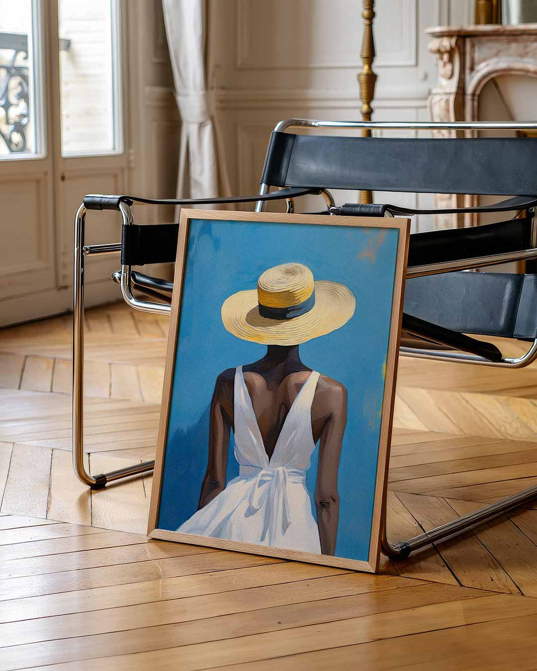 Zomerse Elegantie – urban poster in staand formaat