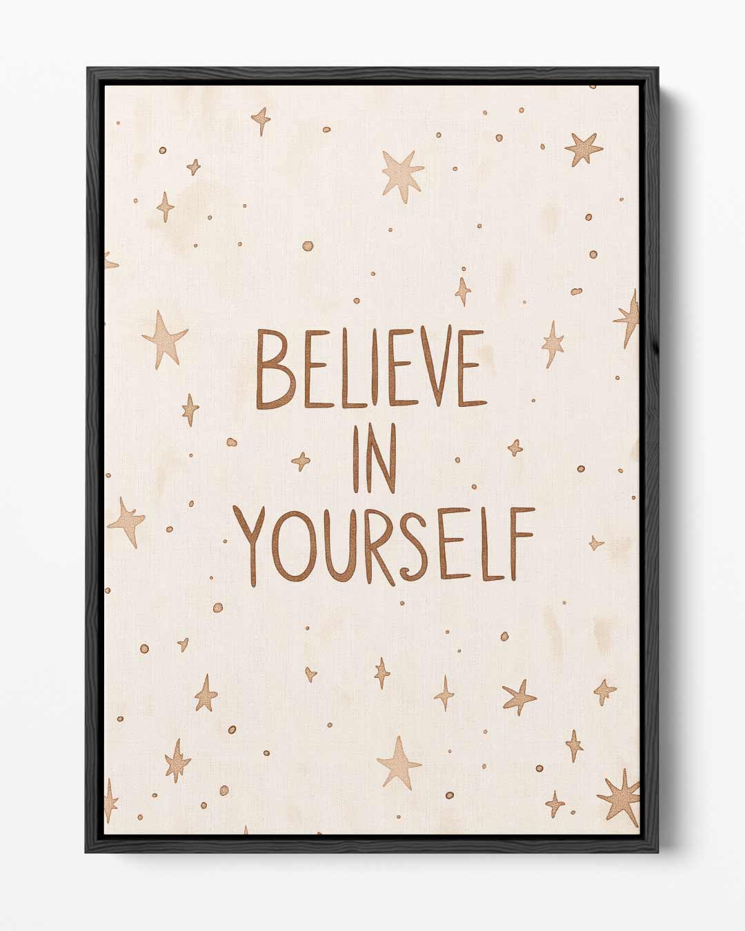 Inspirerende Quote Poster – portret kunstwerk als wanddecoratie