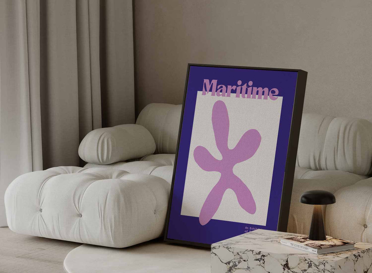 Maritieme Botanische Kunst – canvas kunstwerk als wanddecoratie