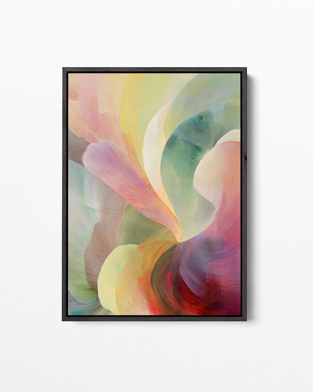 Vloeiende kleurencompositie – staand wanddecoratie kunstwerk