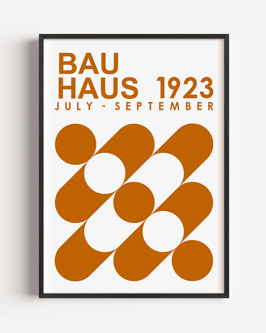 Vorm en balans – staande Bauhaus poster als wanddecoratie