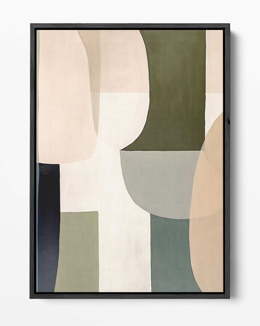Geometrische Harmonie – portret kunstwerk als wanddecoratie