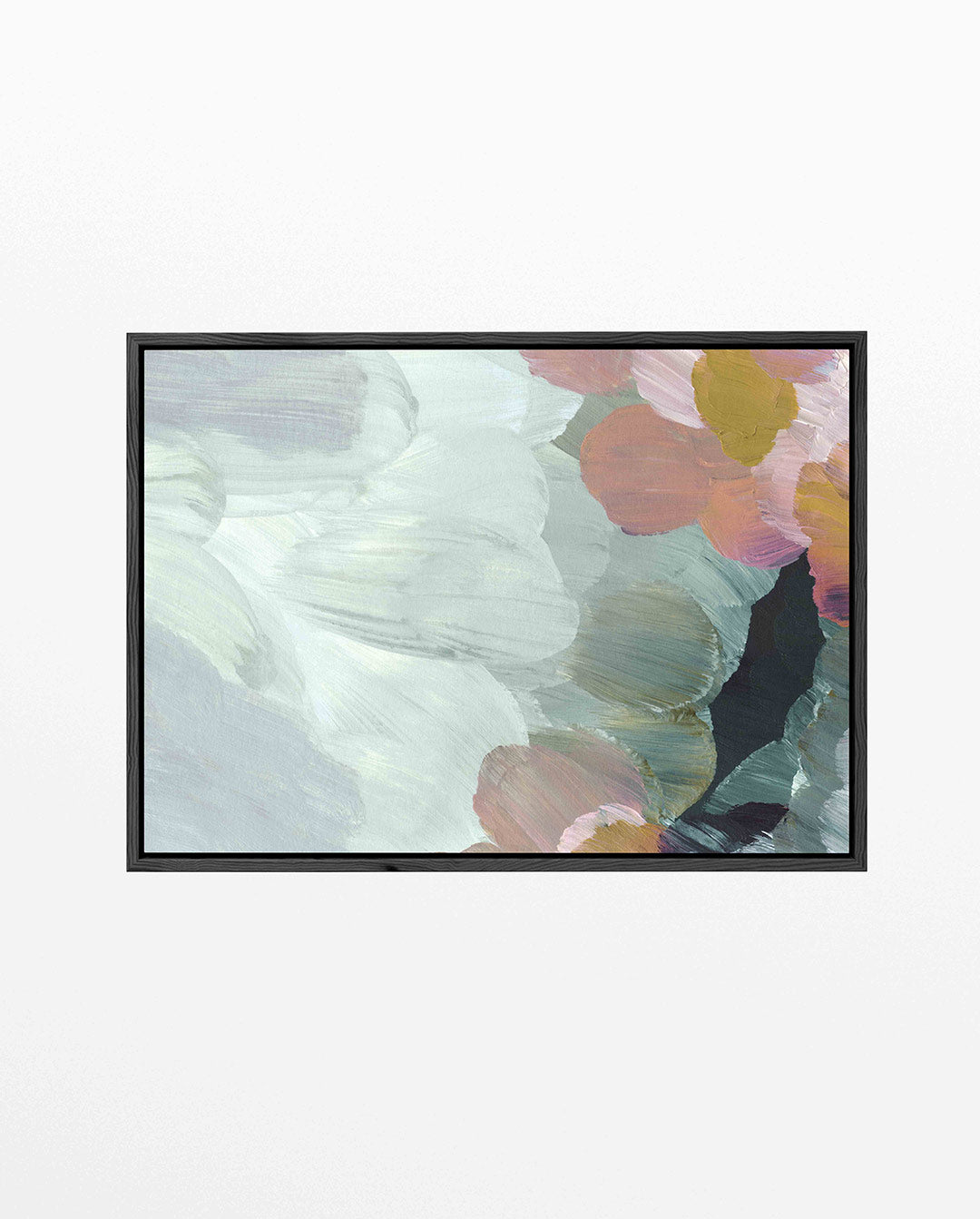 Organische kleurencompositie – Dynamisch – liggend wanddecoratie kunstwerk