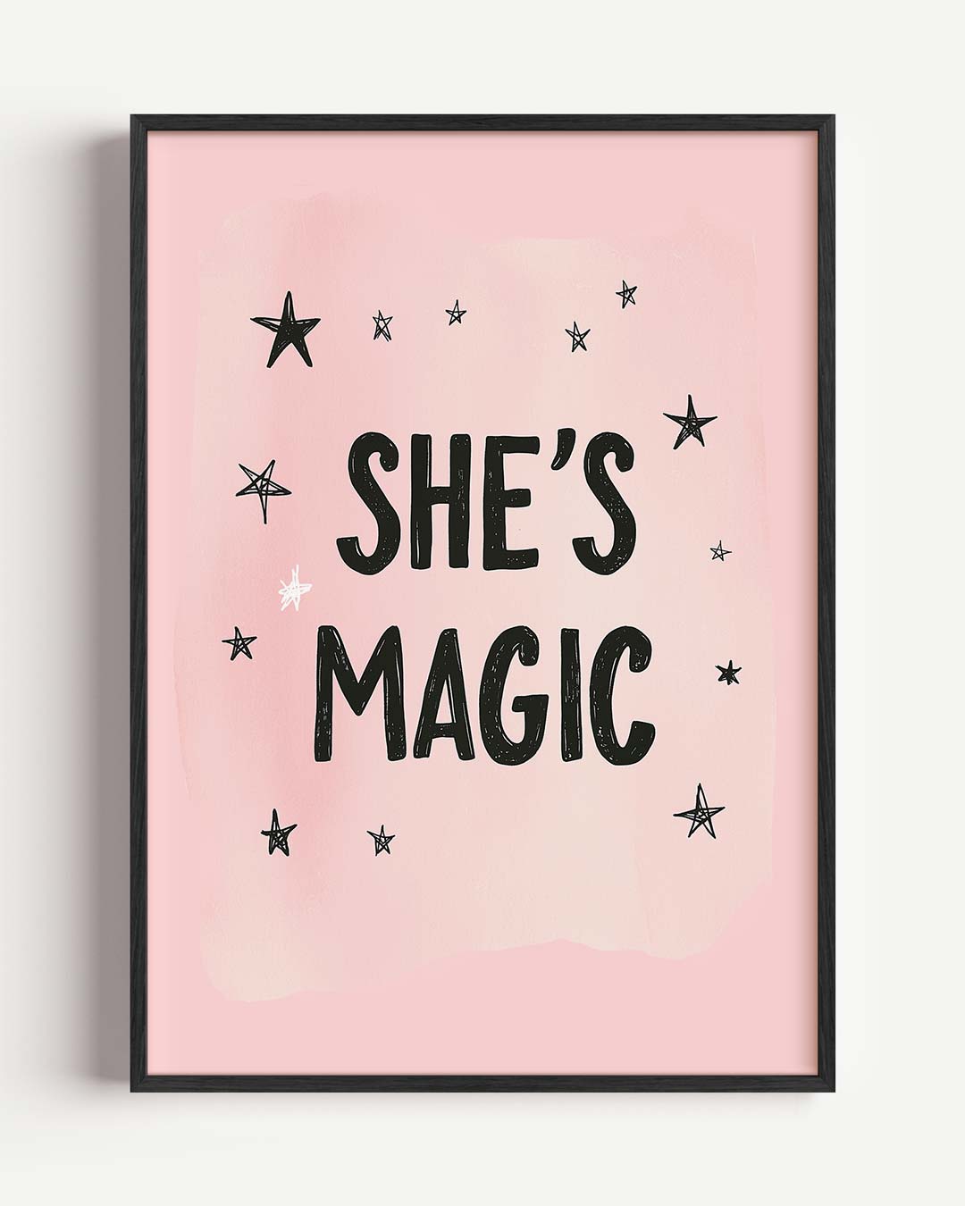 Inspirerende She's Magic – kids portret poster als wanddecoratie