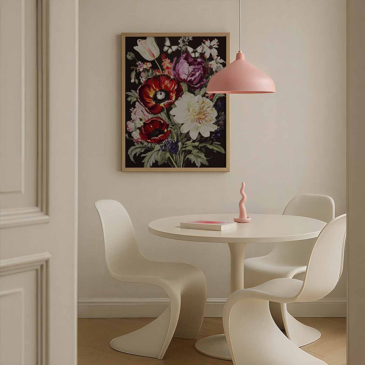 Romantische Bloemenpracht – bloemen poster in staand formaat