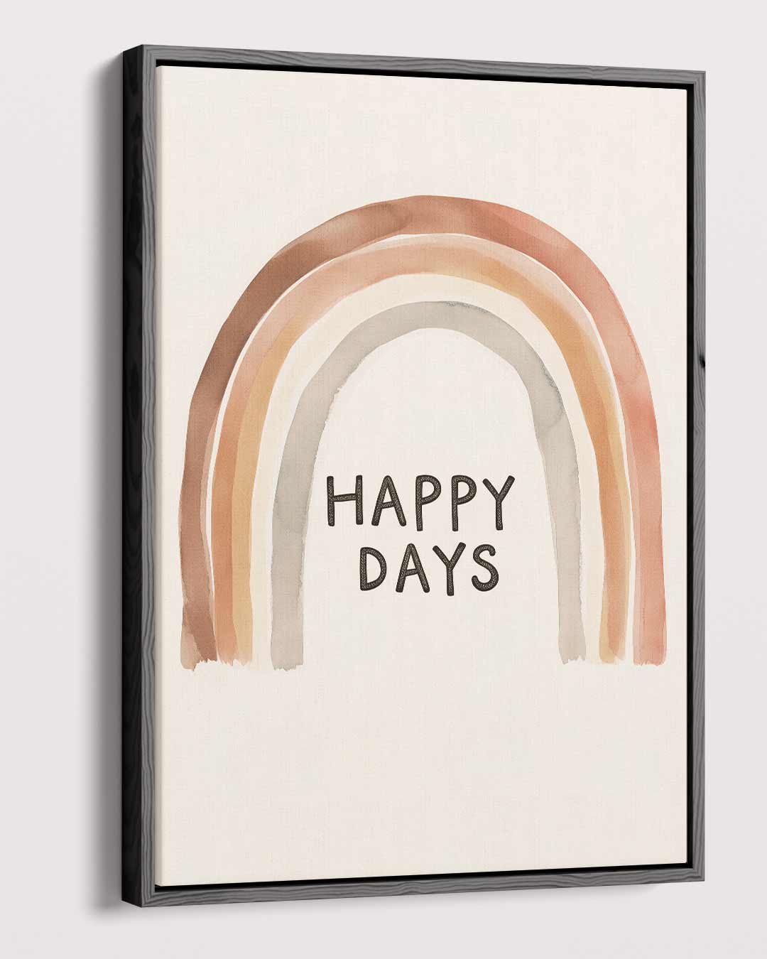 Happy Days Regenboog Print – plexiglas wanddecoratie in portret formaat