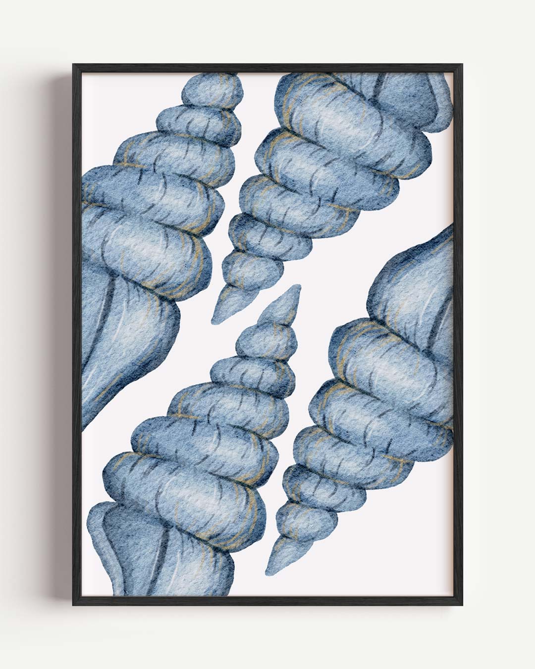 Blauwe Slakkenhuis – dieren portret poster als wanddecoratie