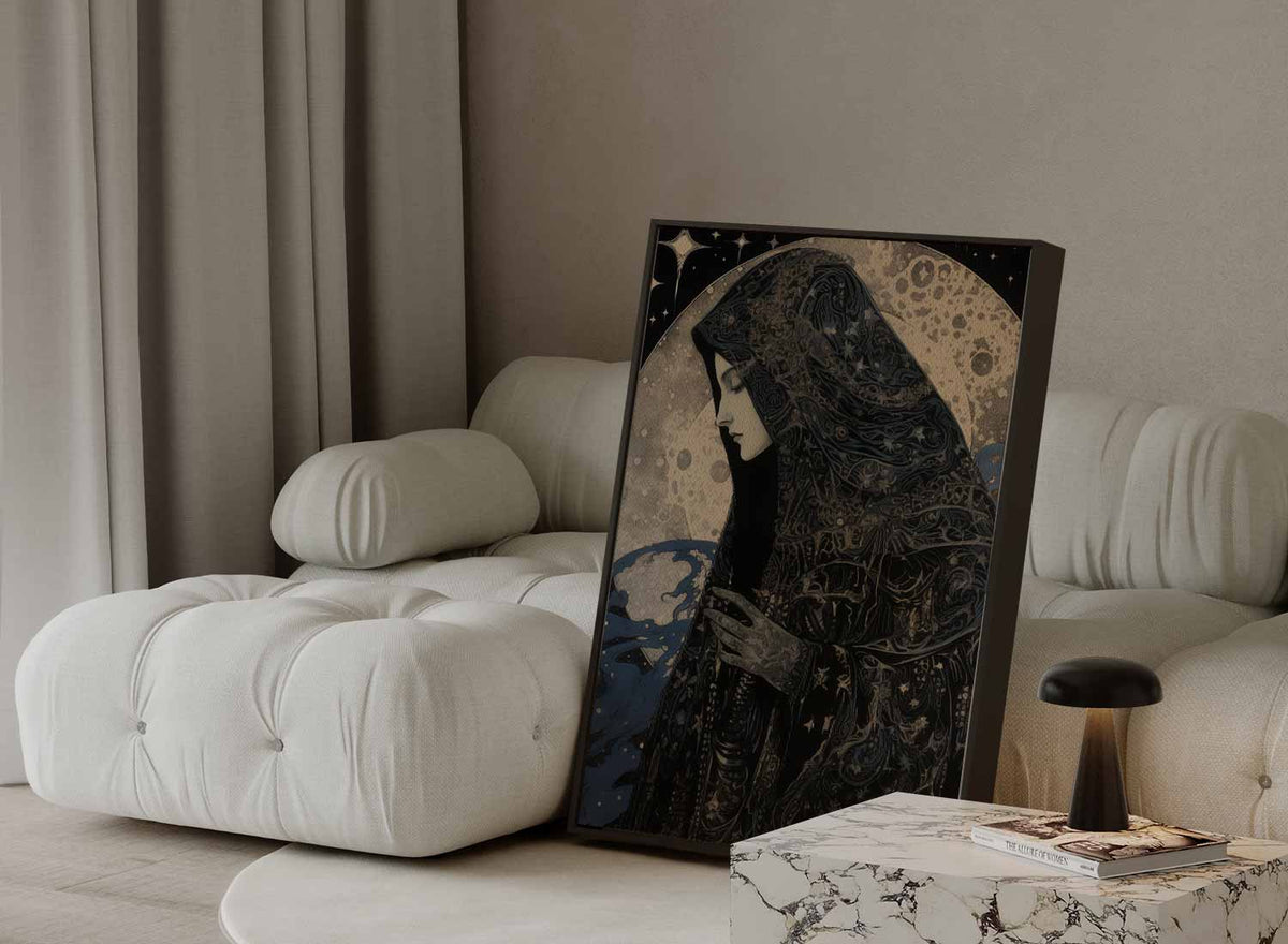Mystieke Maanwacht – portret kunstwerk als wanddecoratie, afbeelding 13
