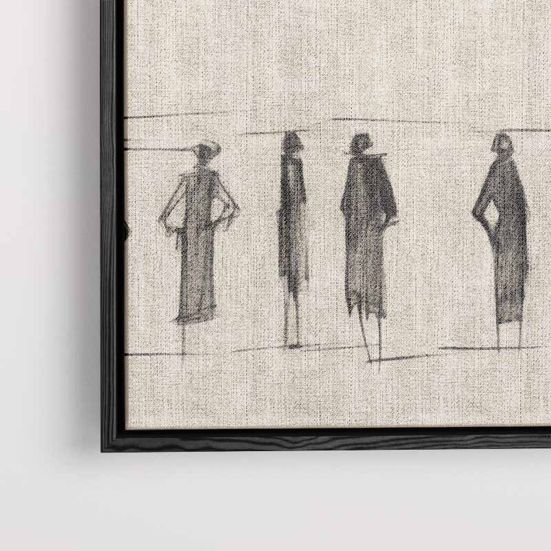 Elegante Schaduwfiguren – staand kunstwerk voor modern interieur
