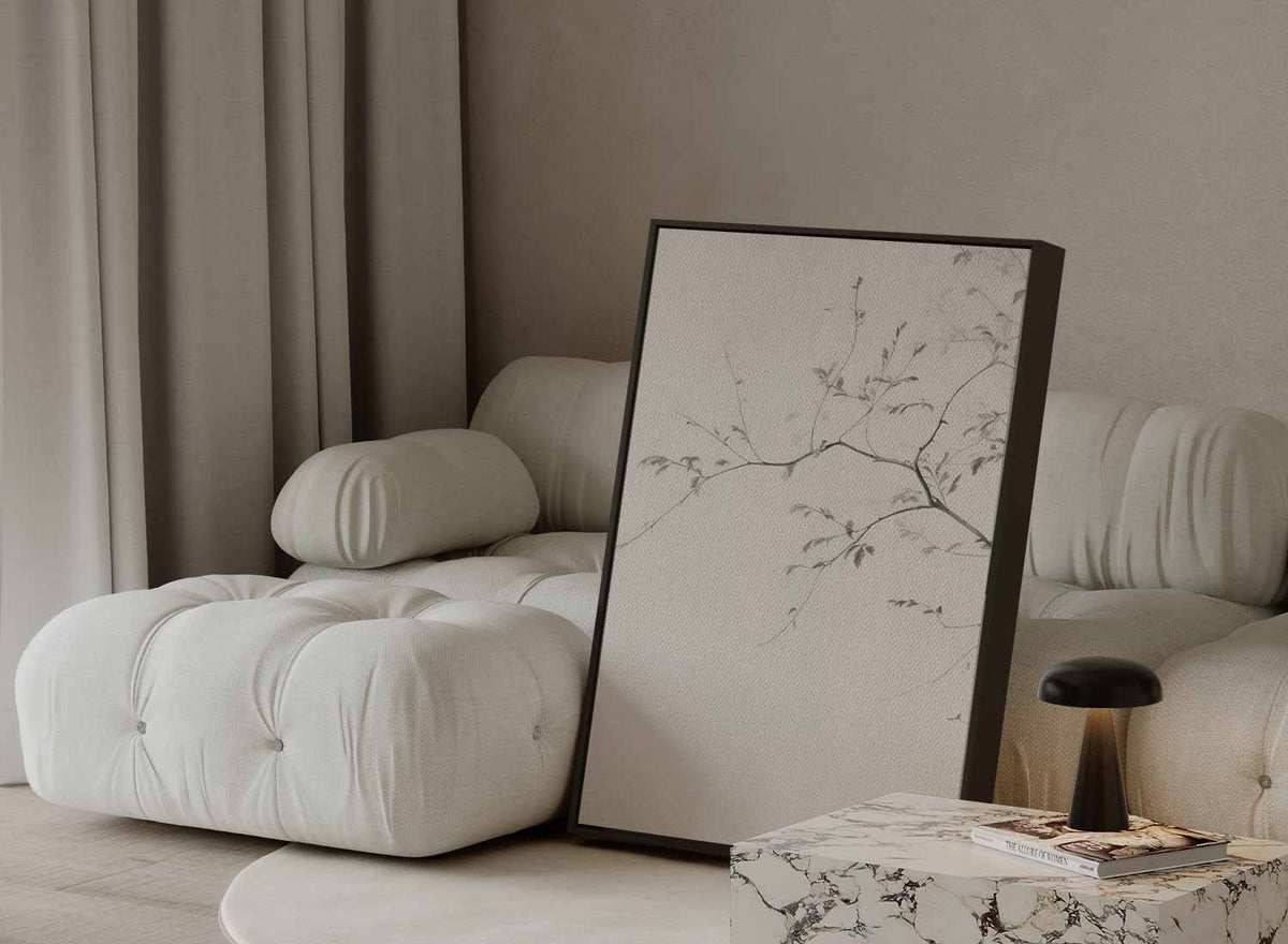 Minimalistische Taktekening – plexiglas wanddecoratie in portret formaat