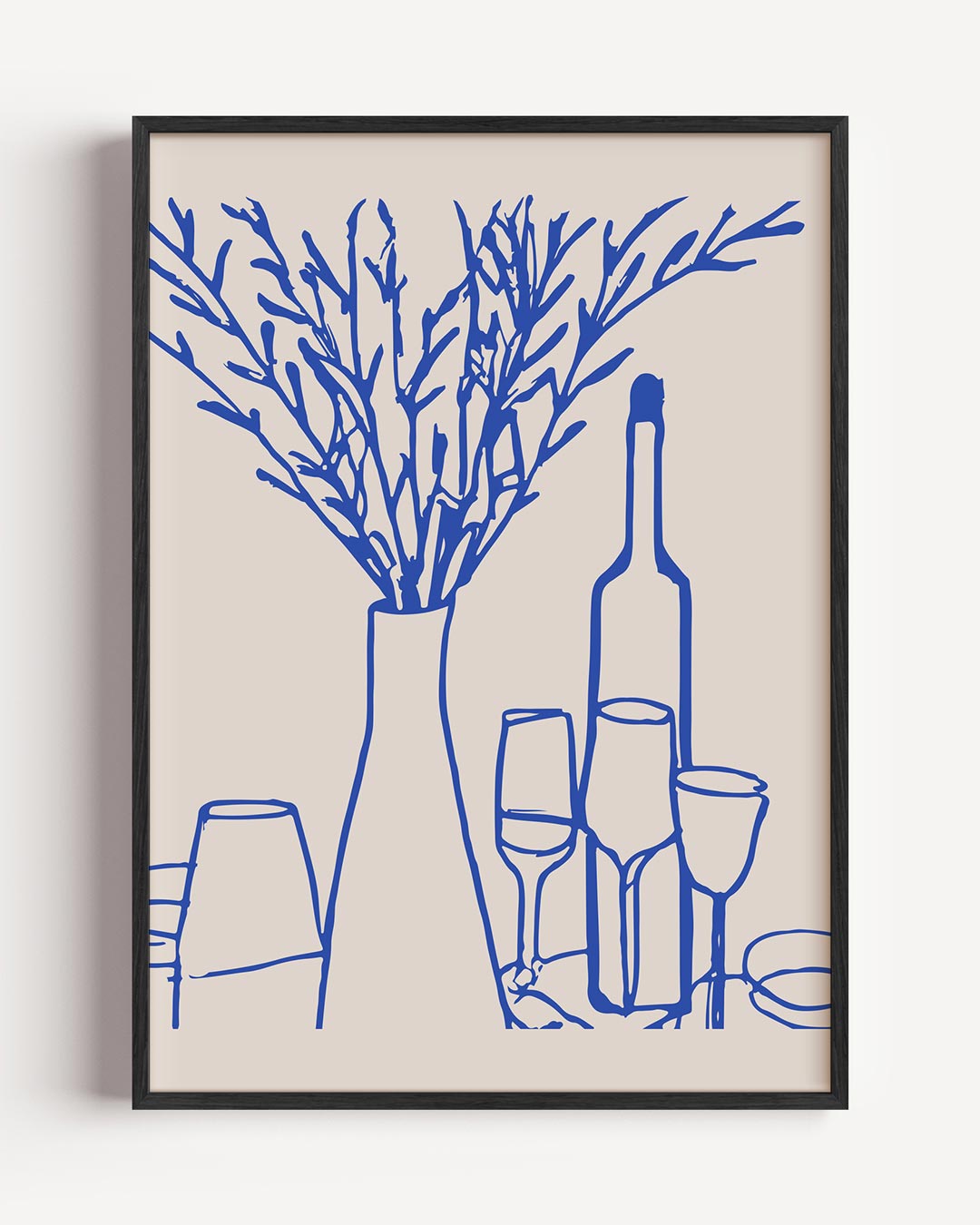 Ontbijtclub Sfeervolle Illustratie – keuken portret poster als wanddecoratie