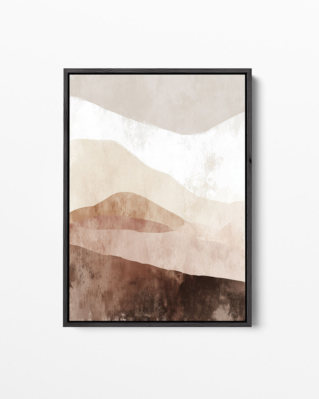 Zachte aardetinten landschap – staand wanddecoratie kunstwerk