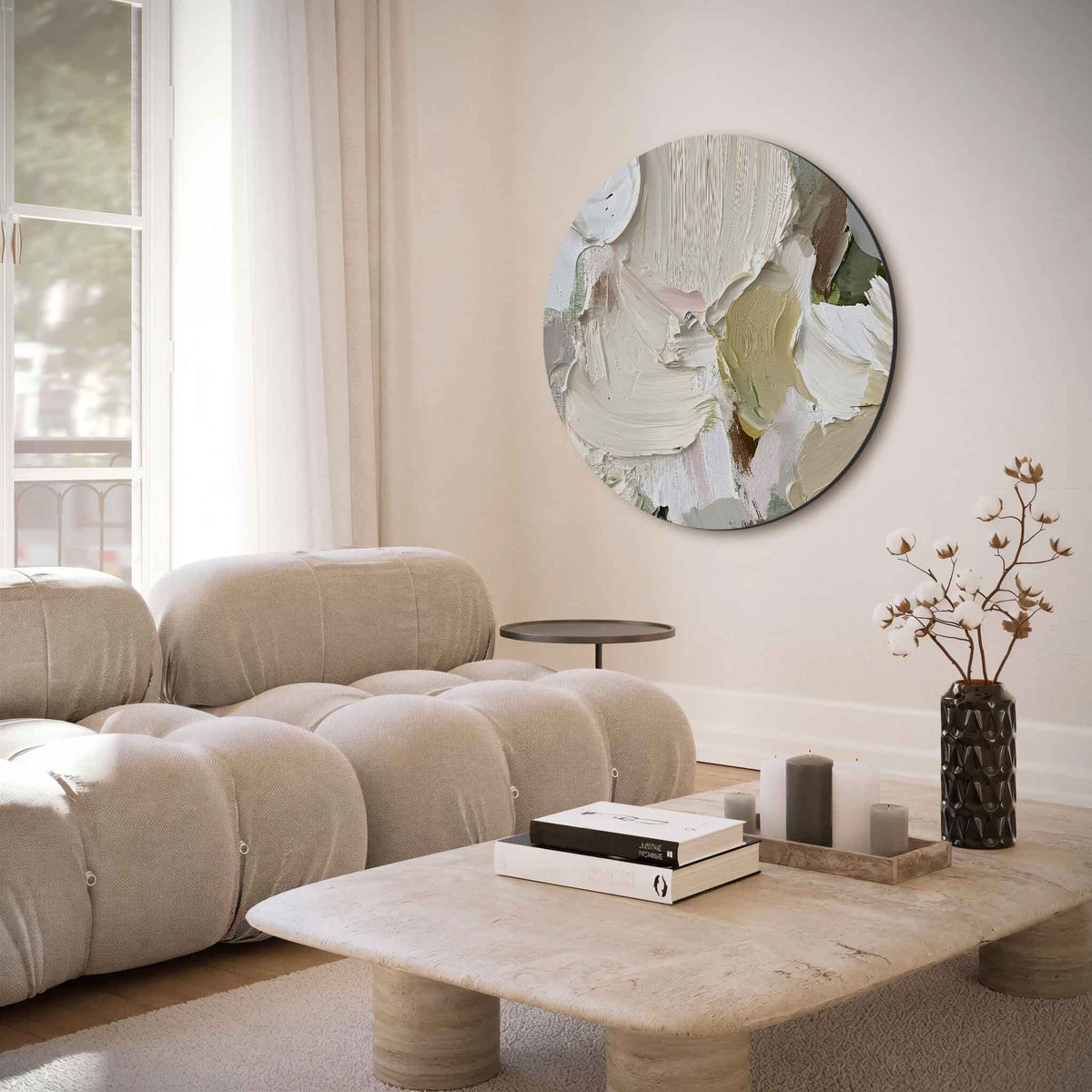 Abstracte textuur – moderne abstracte muurcirkel voor aan de muur