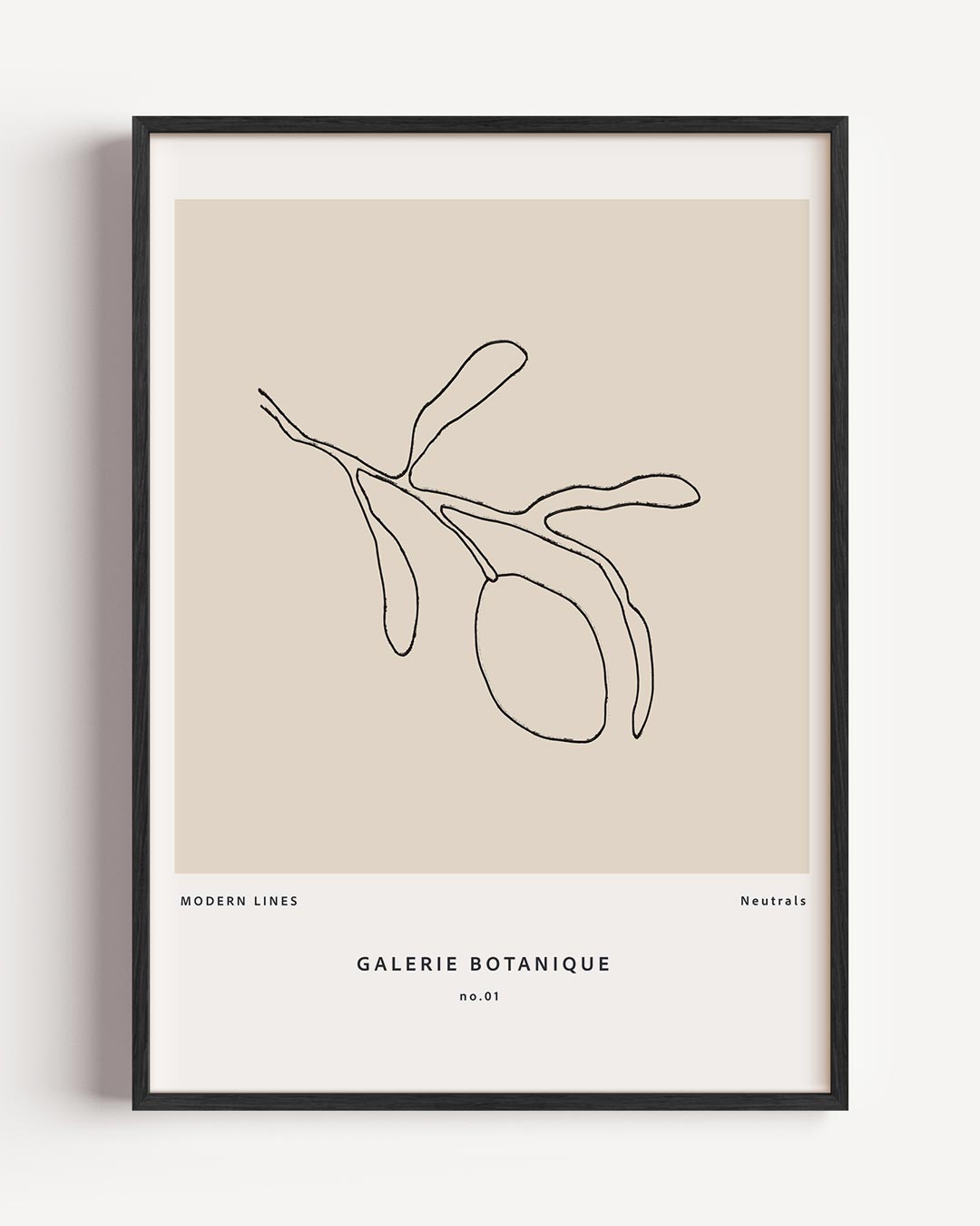 Moderne Botanische Lijnen – elegante portret poster als wanddecoratie