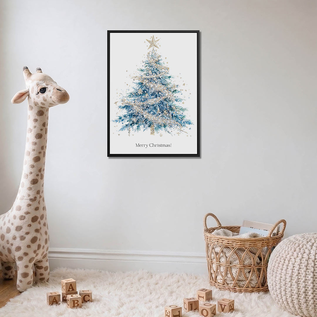 Feestelijke kerstboom – moderne staande wandkunst