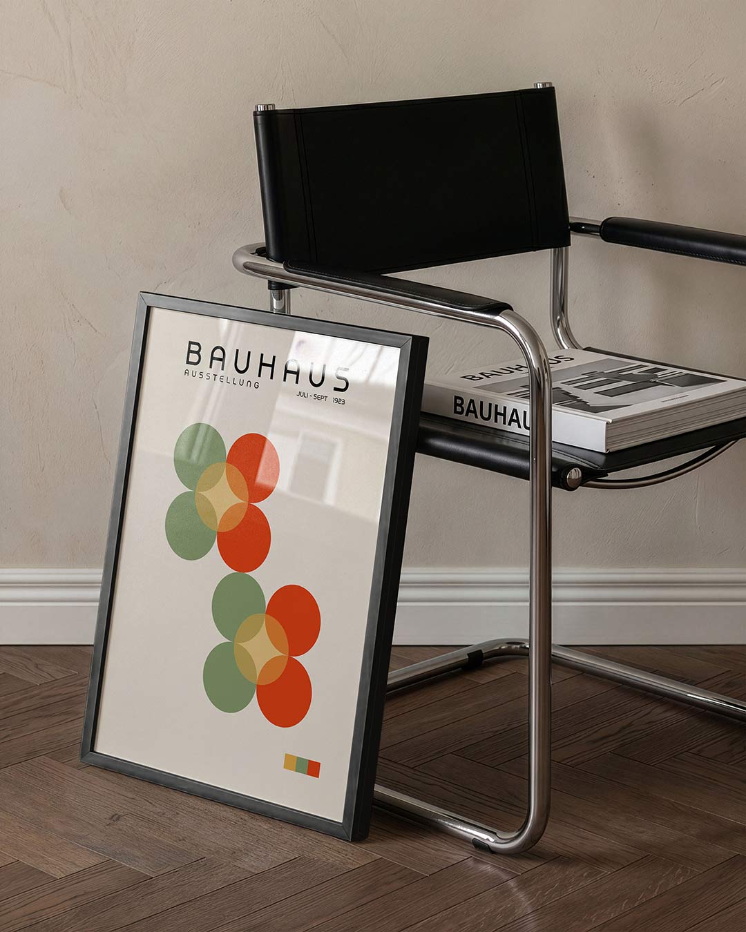 Abstracte – staande Bauhaus poster voor aan de muur