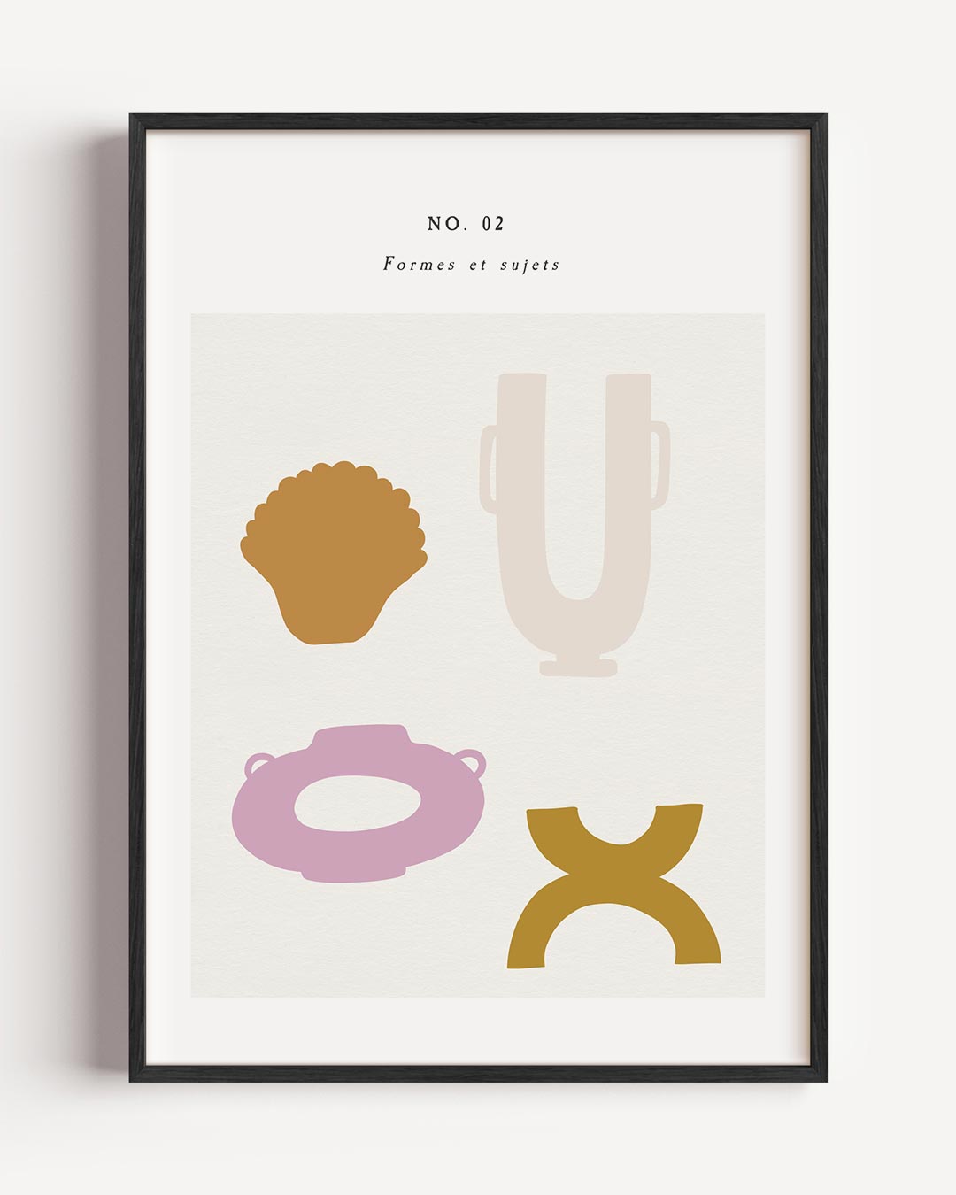 Abstracte Vormen & Vazen – moderne portret poster als wanddecoratie
