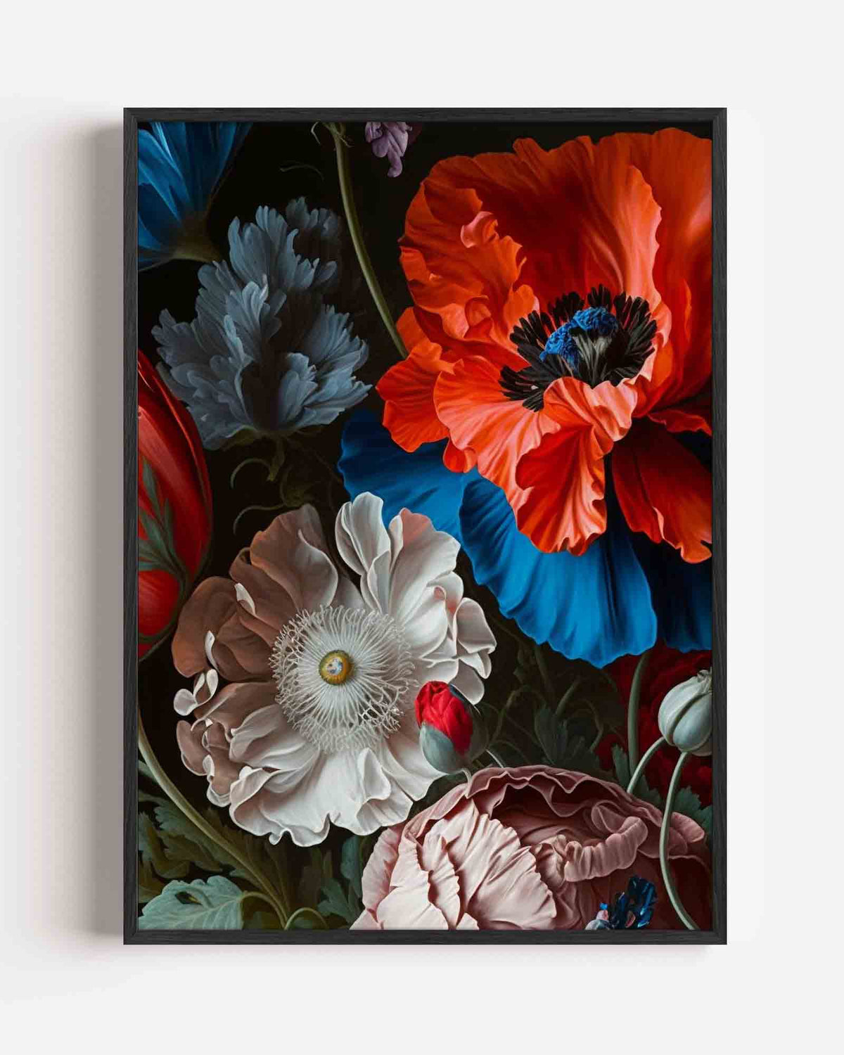 Bloemen in levendige kleuren – bloemen portret poster als wanddecoratie