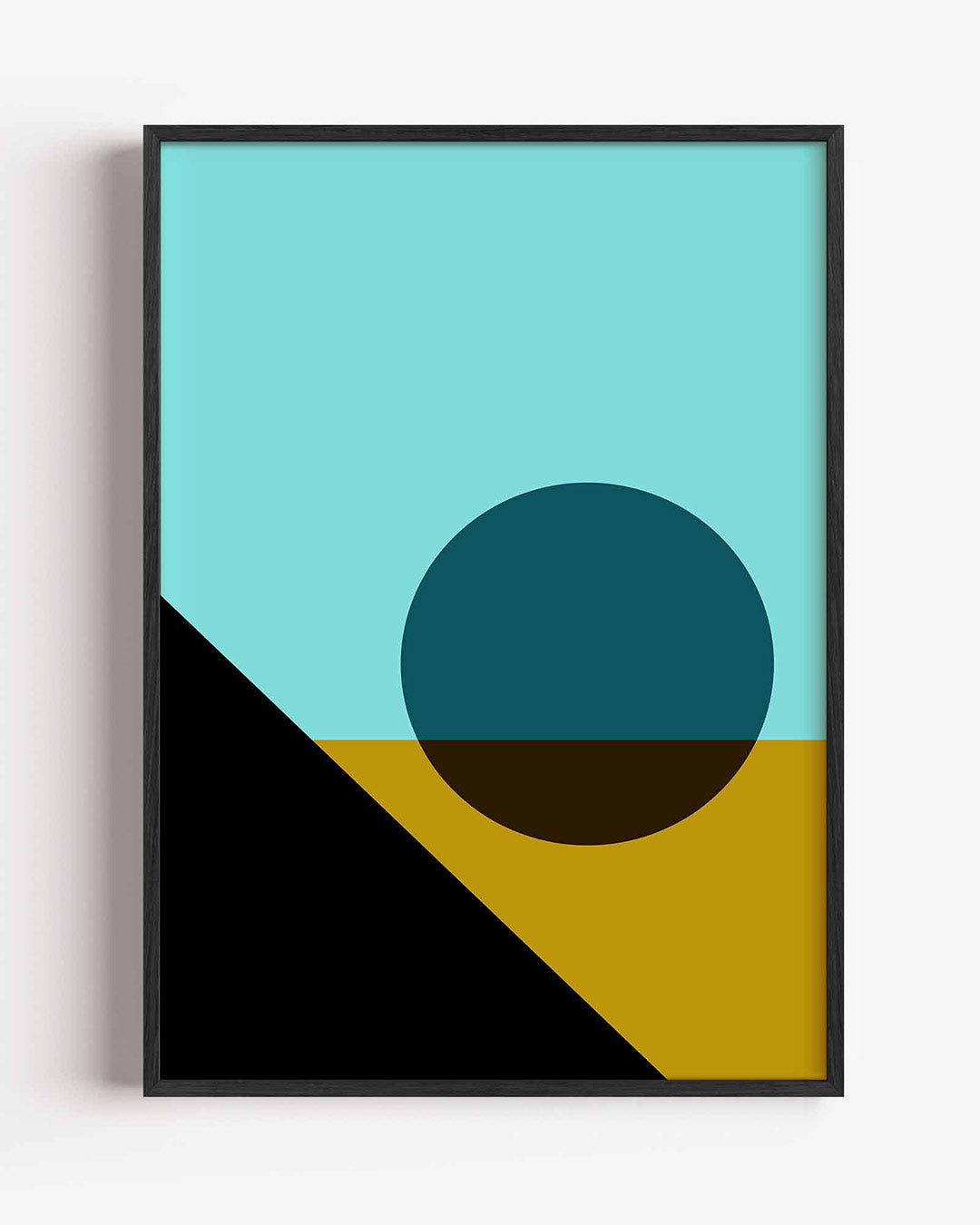 Vorm en balans – staande Bauhaus poster als wanddecoratie