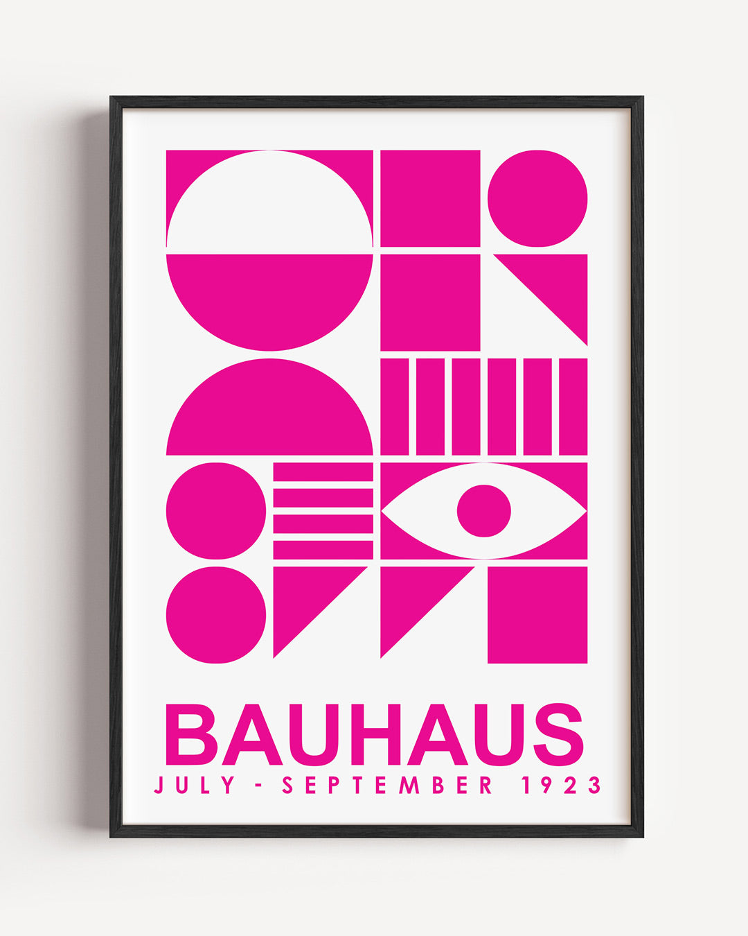 Vormen en vlakken – staande Bauhaus poster als wanddecoratie