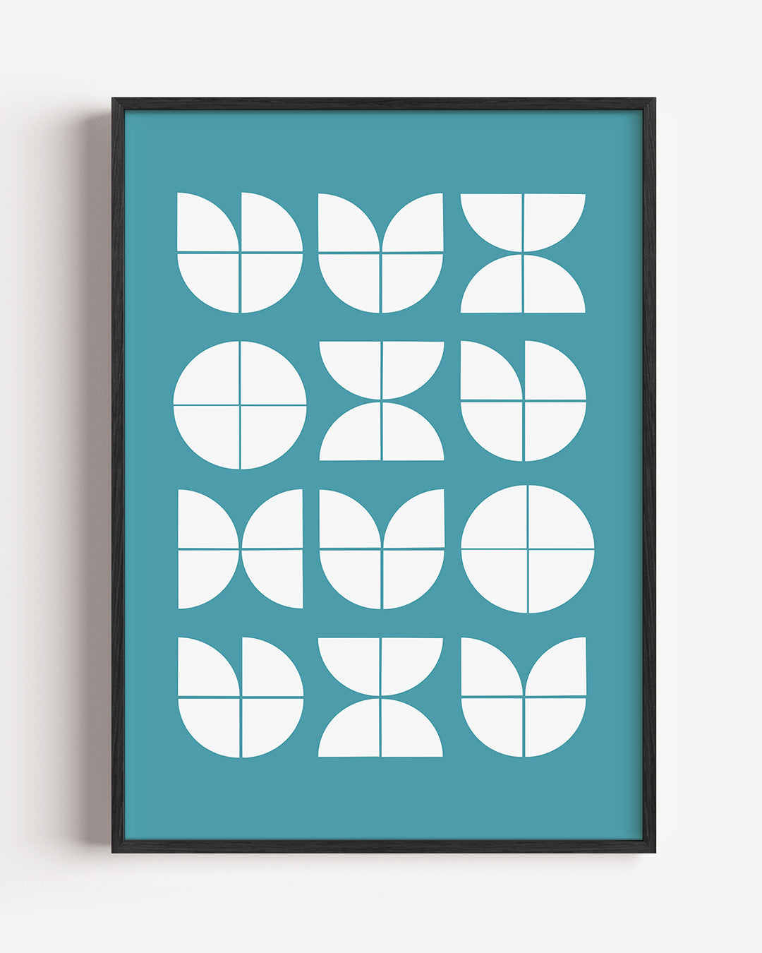 Vormritme en balans – staande Bauhaus poster als wanddecoratie