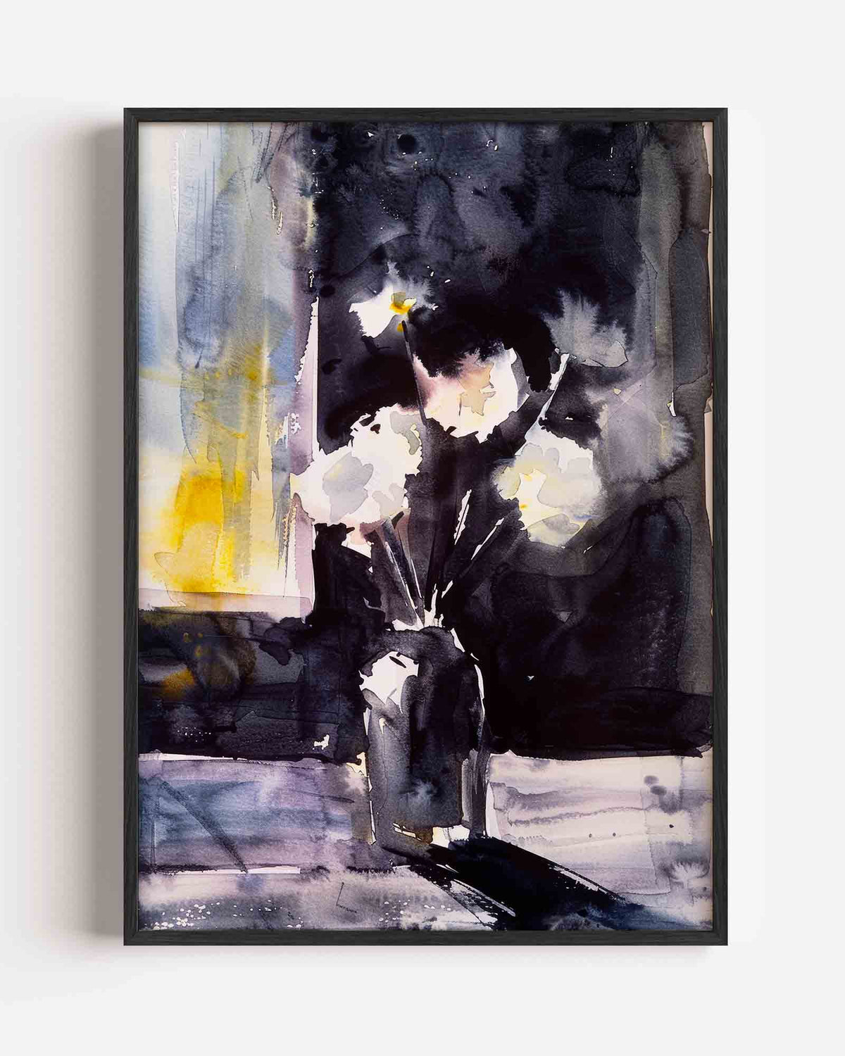 Bloemen in vaas – Kunst & Design poster als staande wanddecoratie