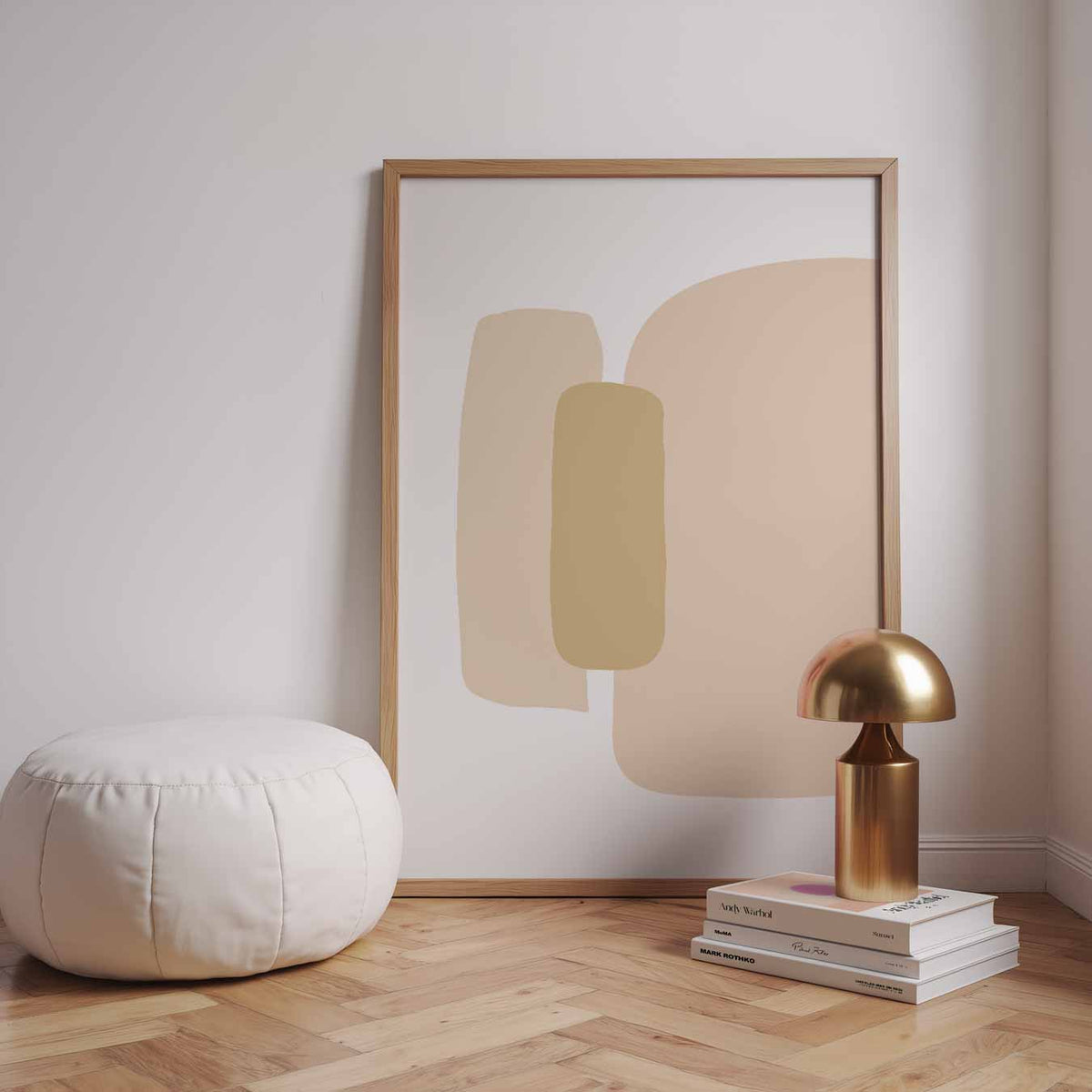 Minimalistische Abstracte Kunstposter – staande kleurrijke abstracte wanddecoratie van WallArtistic