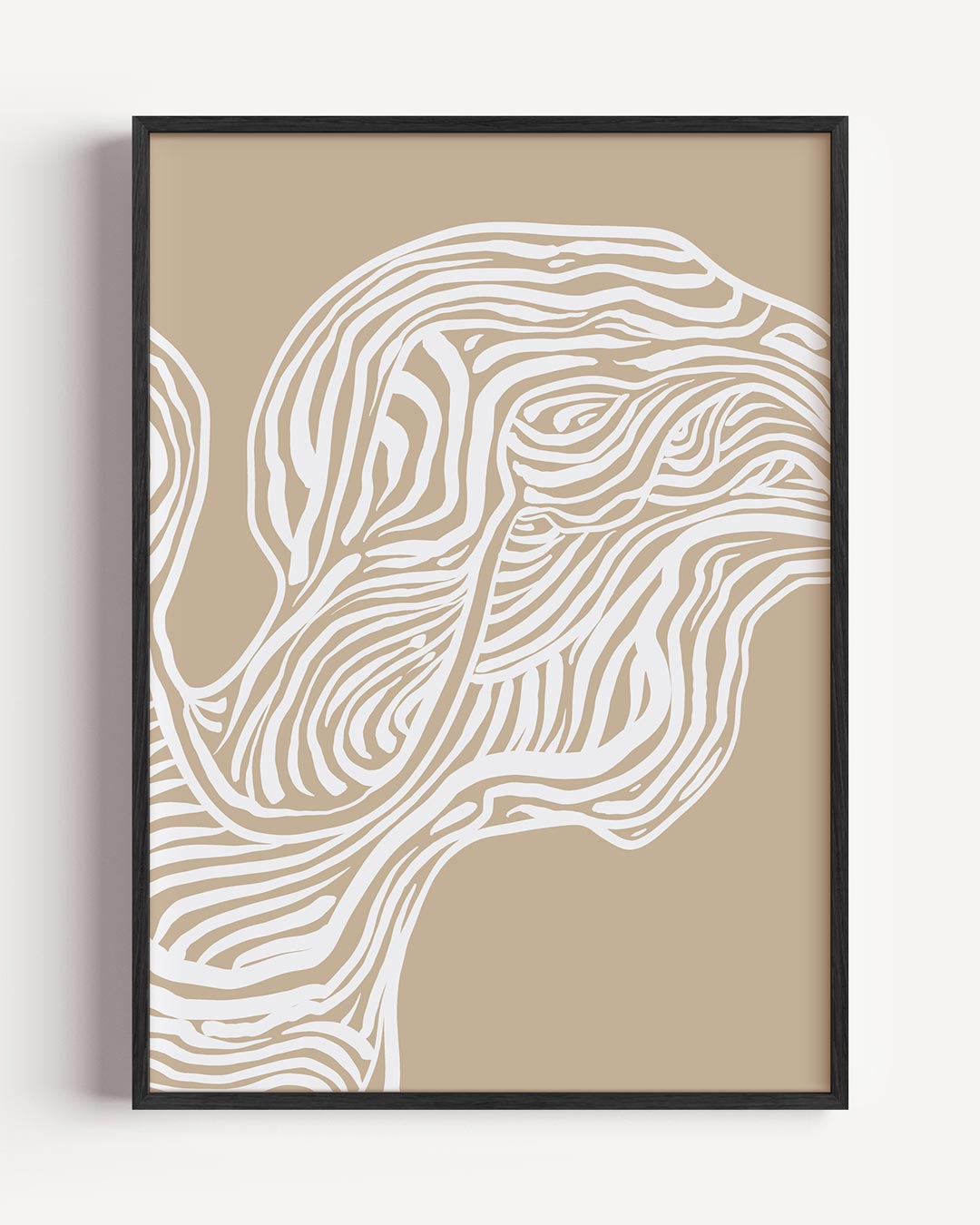 Natuurlijke Patronen Kunstposter – abstracte portret poster als wanddecoratie