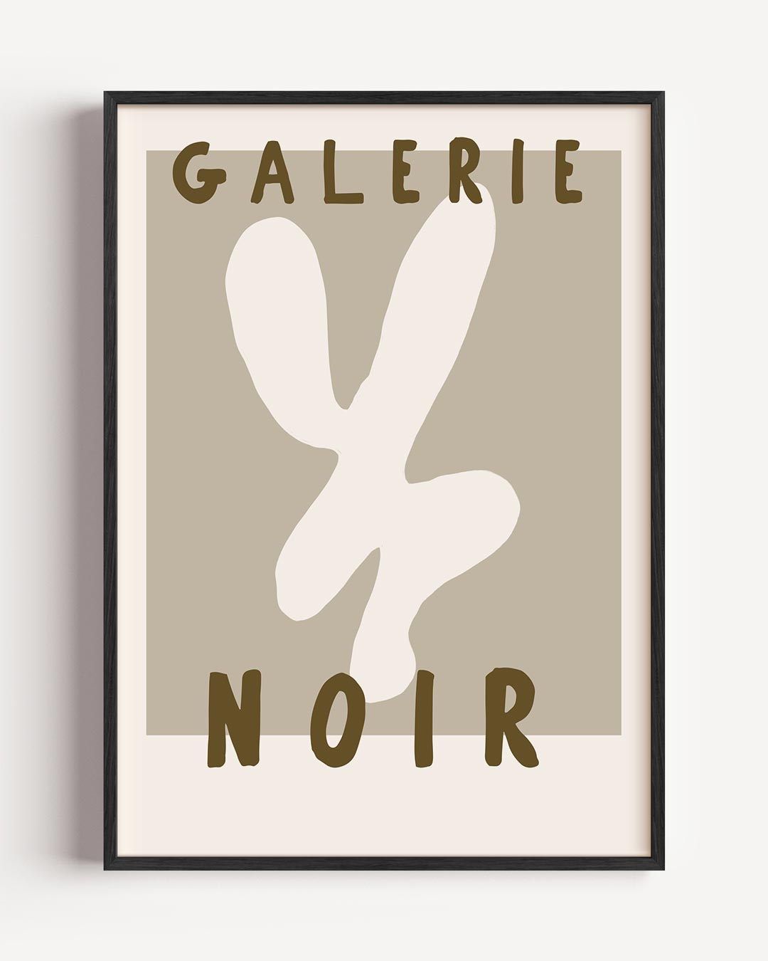 Moderne Galerie Noir – typografie portret poster als wanddecoratie