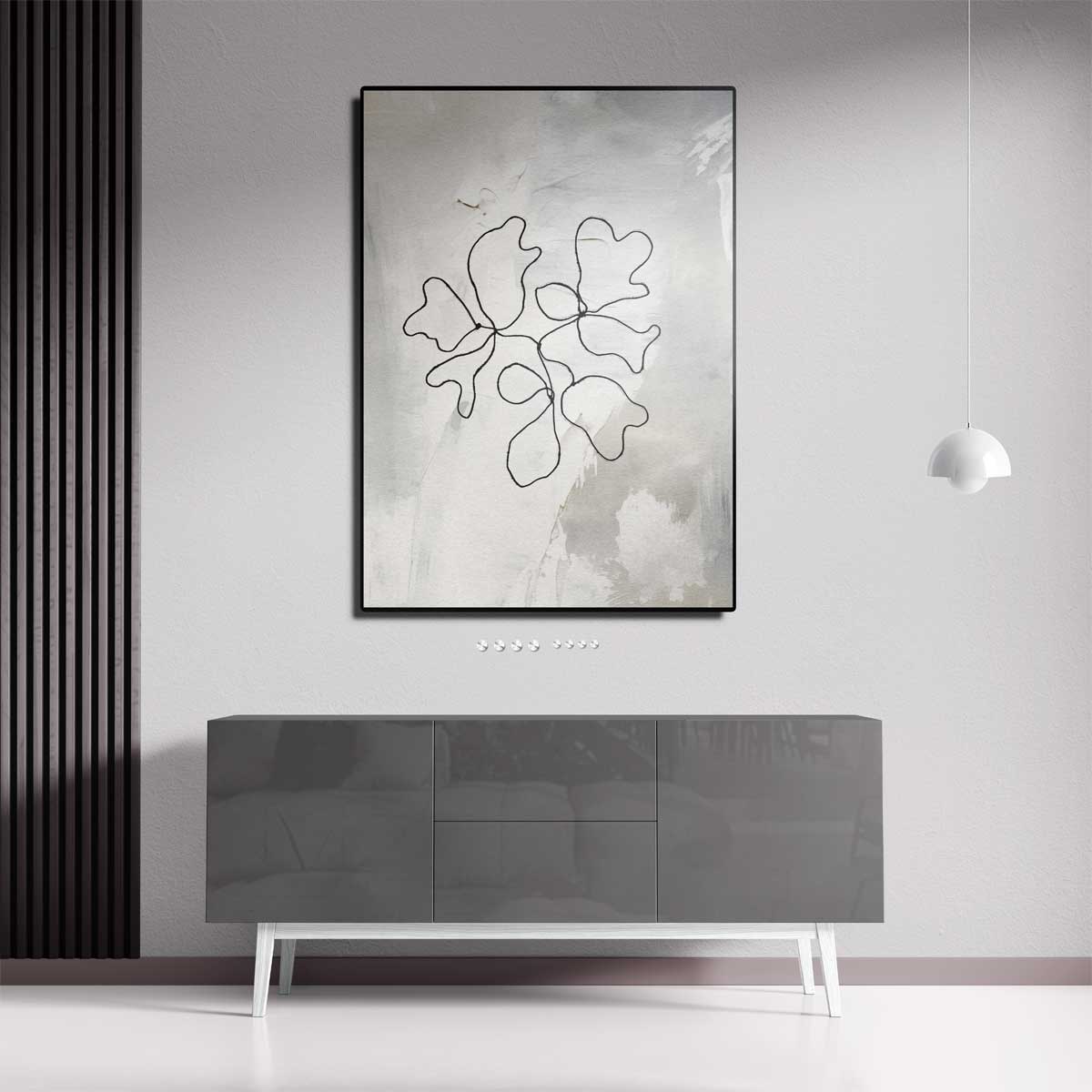 Dans van Lijntjes – dibond kunstwerk als wanddecoratie