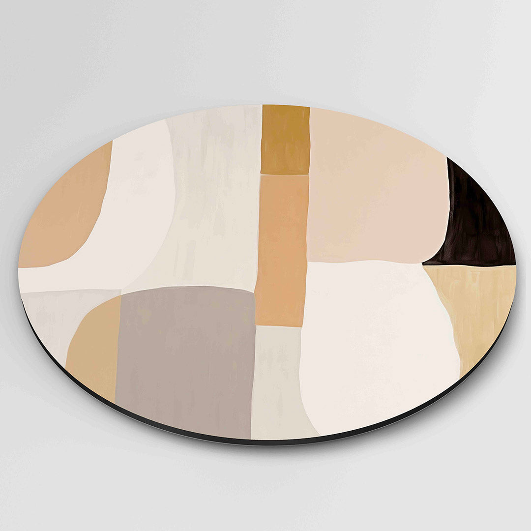 Abstracte vormen – ronde Pop Art wanddecoratie van WallArtistic