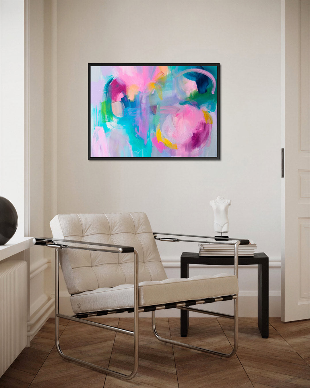 Kleurrijke vormen – Abstract kunstwerk – kunstwerk op canvas, dibond of plexiglas