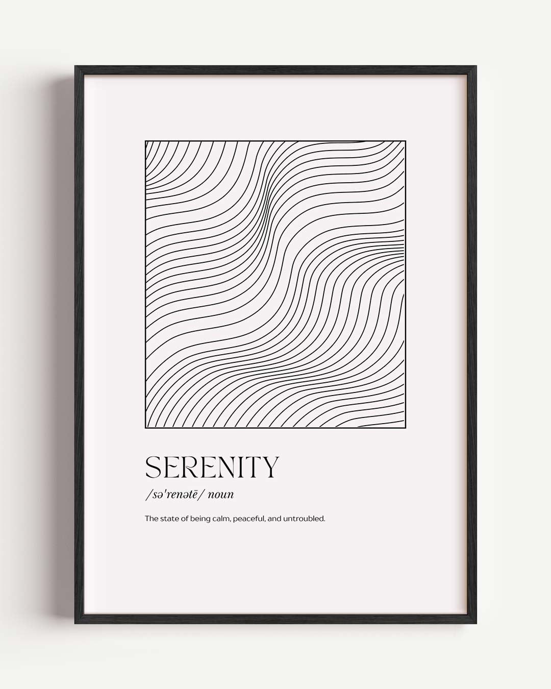 Serenity Lijnkunst – Popart en Streetart portret poster als wanddecoratie