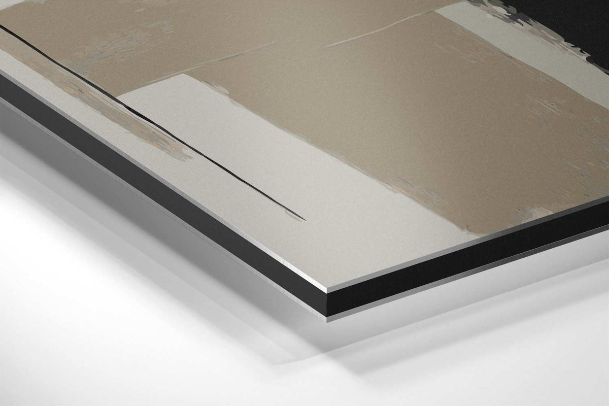 Abstracte Contrasten – canvas kunstwerk als wanddecoratie