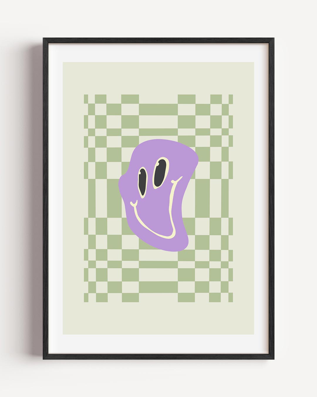Vrolijke Gezicht Art – moderne portret poster als wanddecoratie
