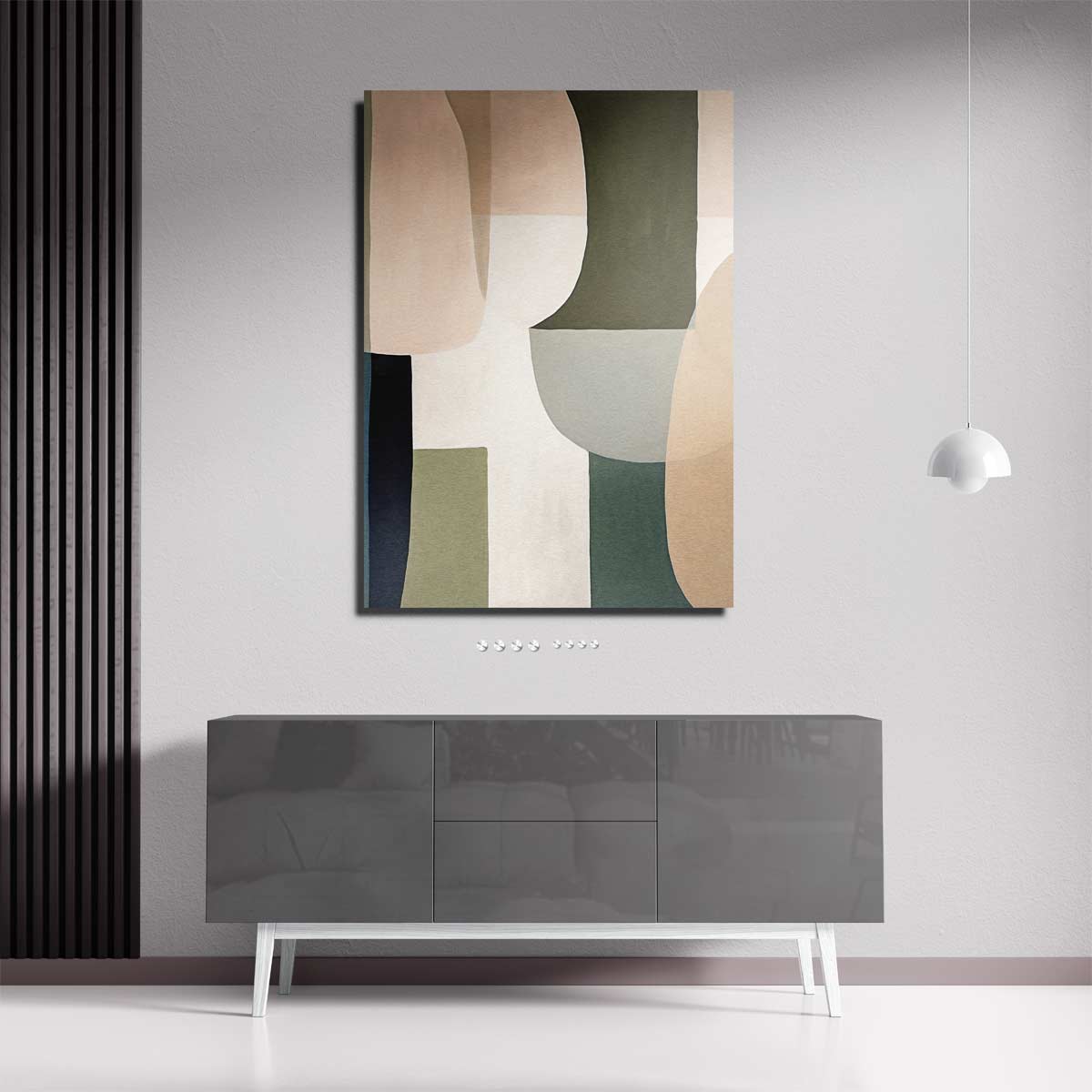 Geometrische Harmonie – portret kunstwerk als wanddecoratie, afbeelding 18