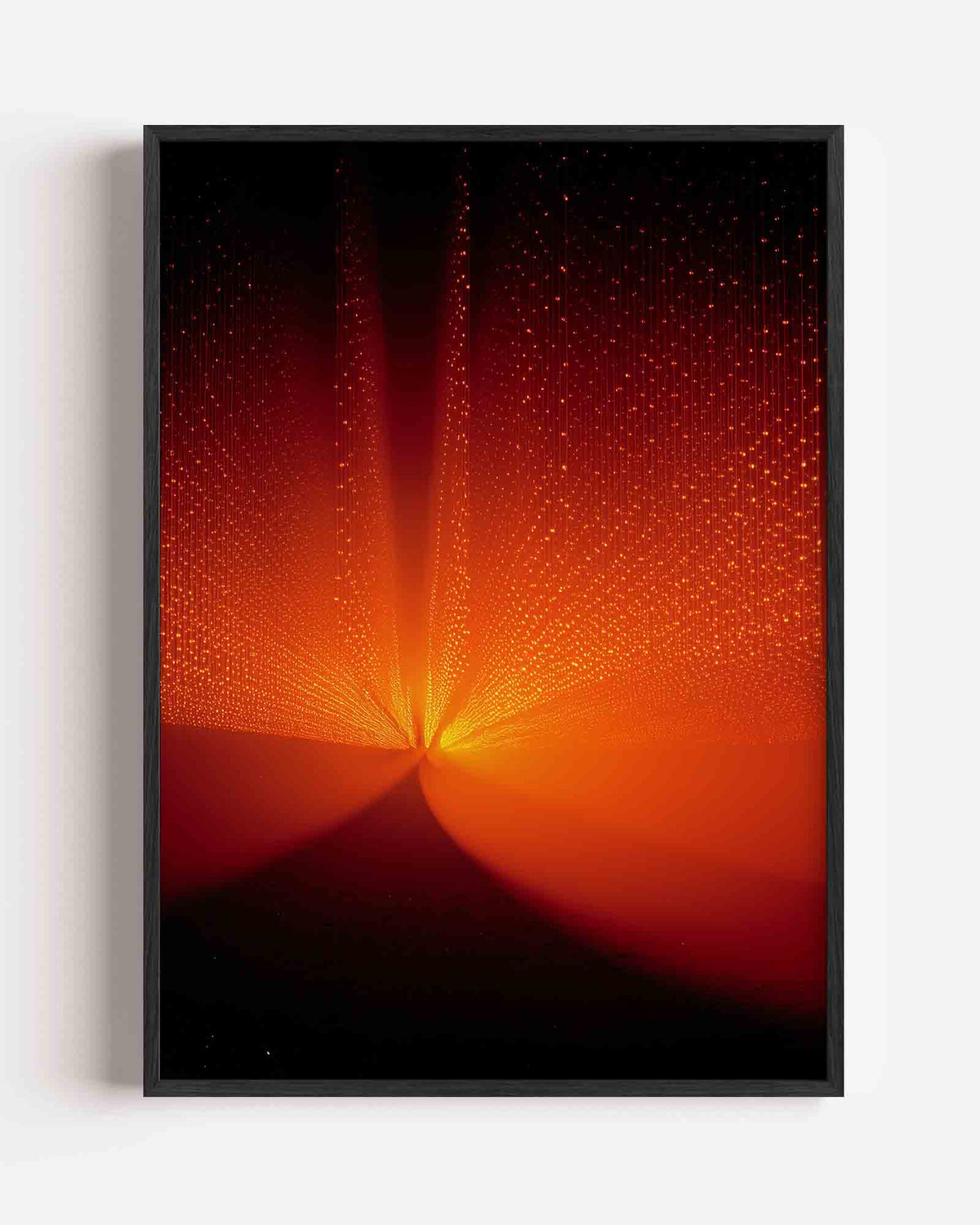 Lichtstralen en stippen – Kleur & Vormen portret poster als wanddecoratie
