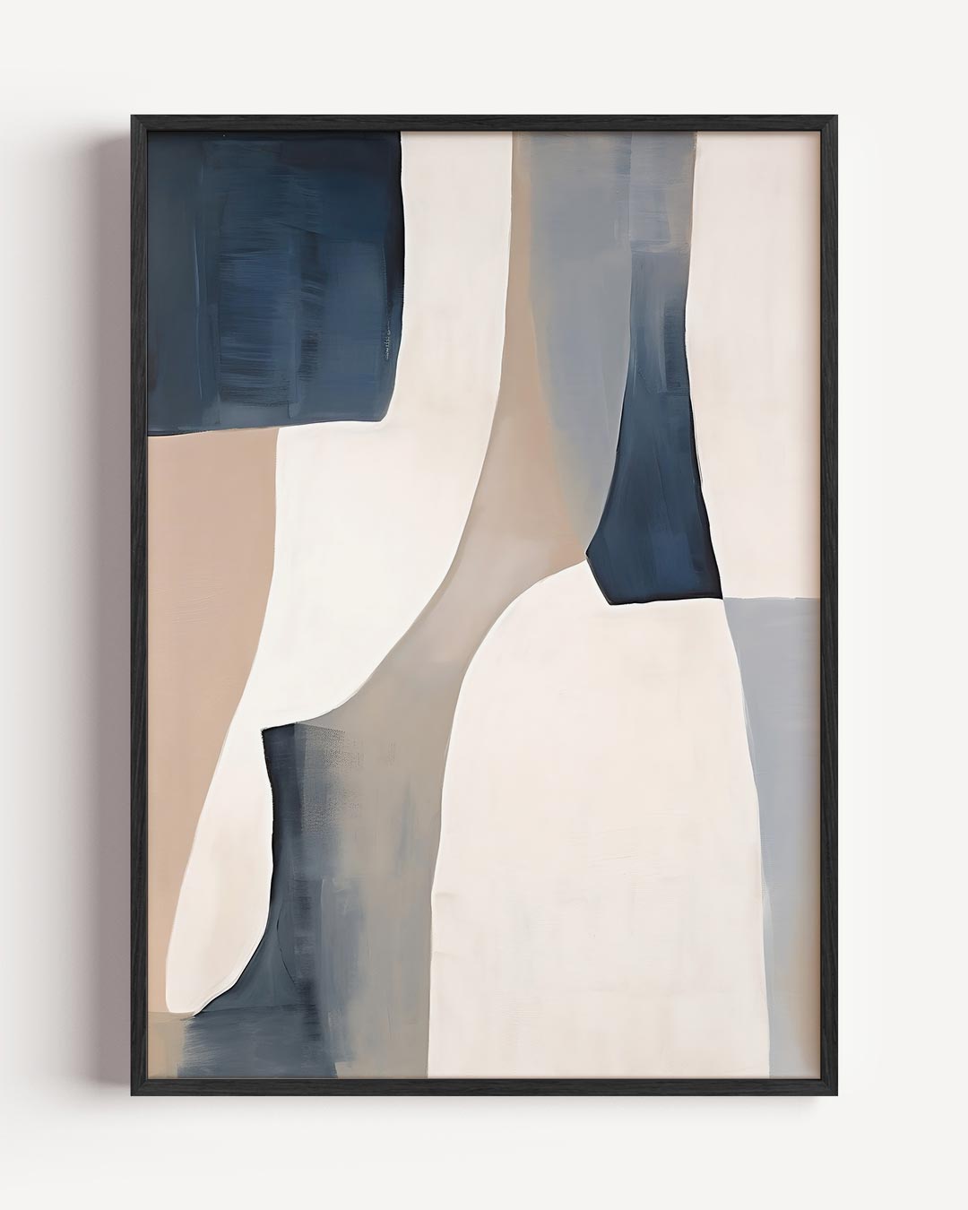 Moderne Abstracte Compositie – abstracte portret poster als wanddecoratie