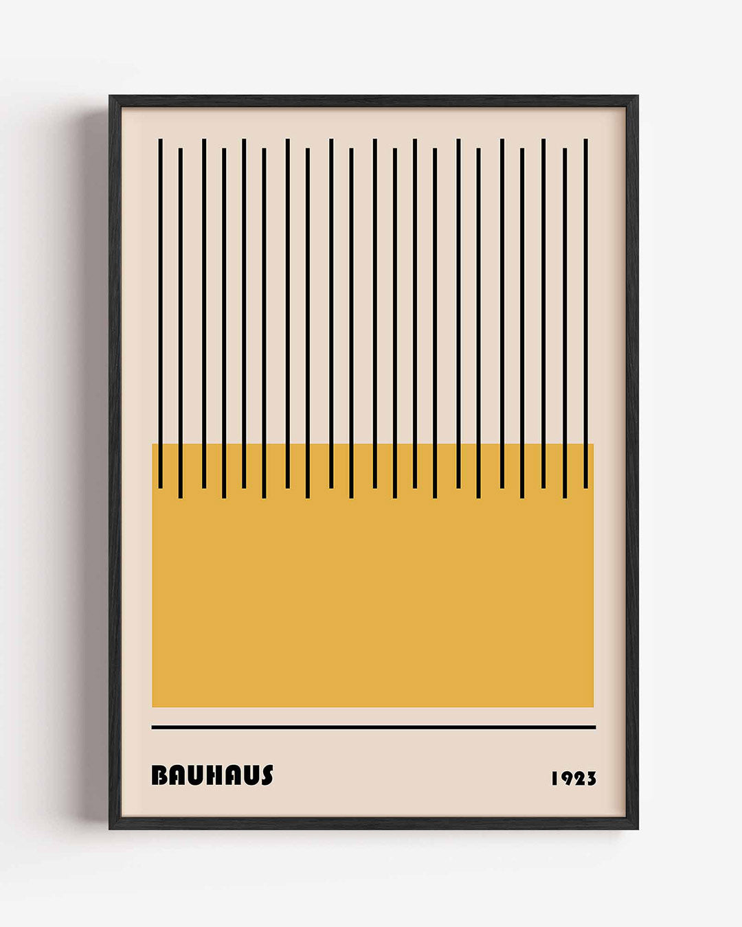 Lijnen en vlakken – staande Bauhaus poster als wanddecoratie