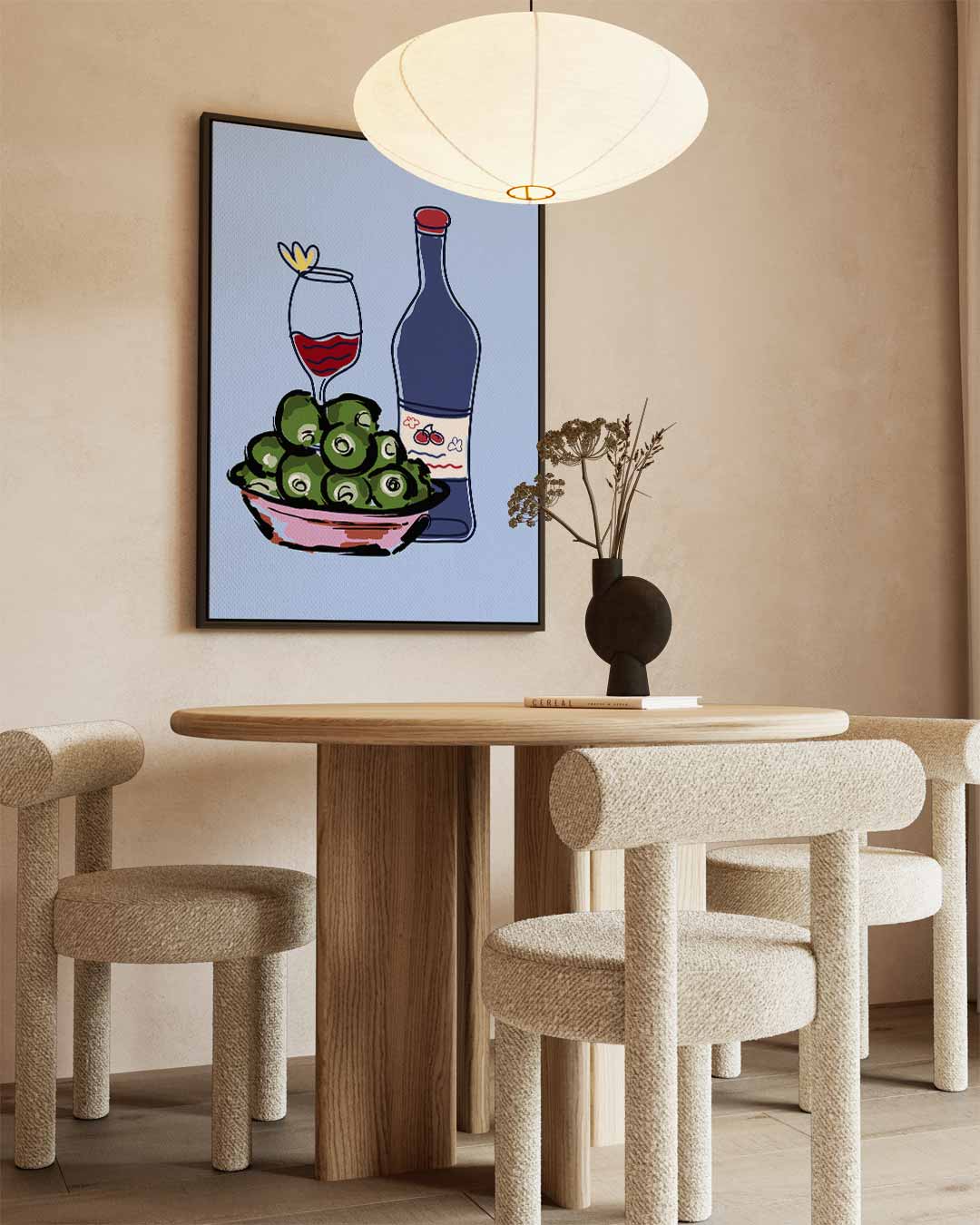 Stijlvolle Avond – canvas wanddecoratie in portret formaat