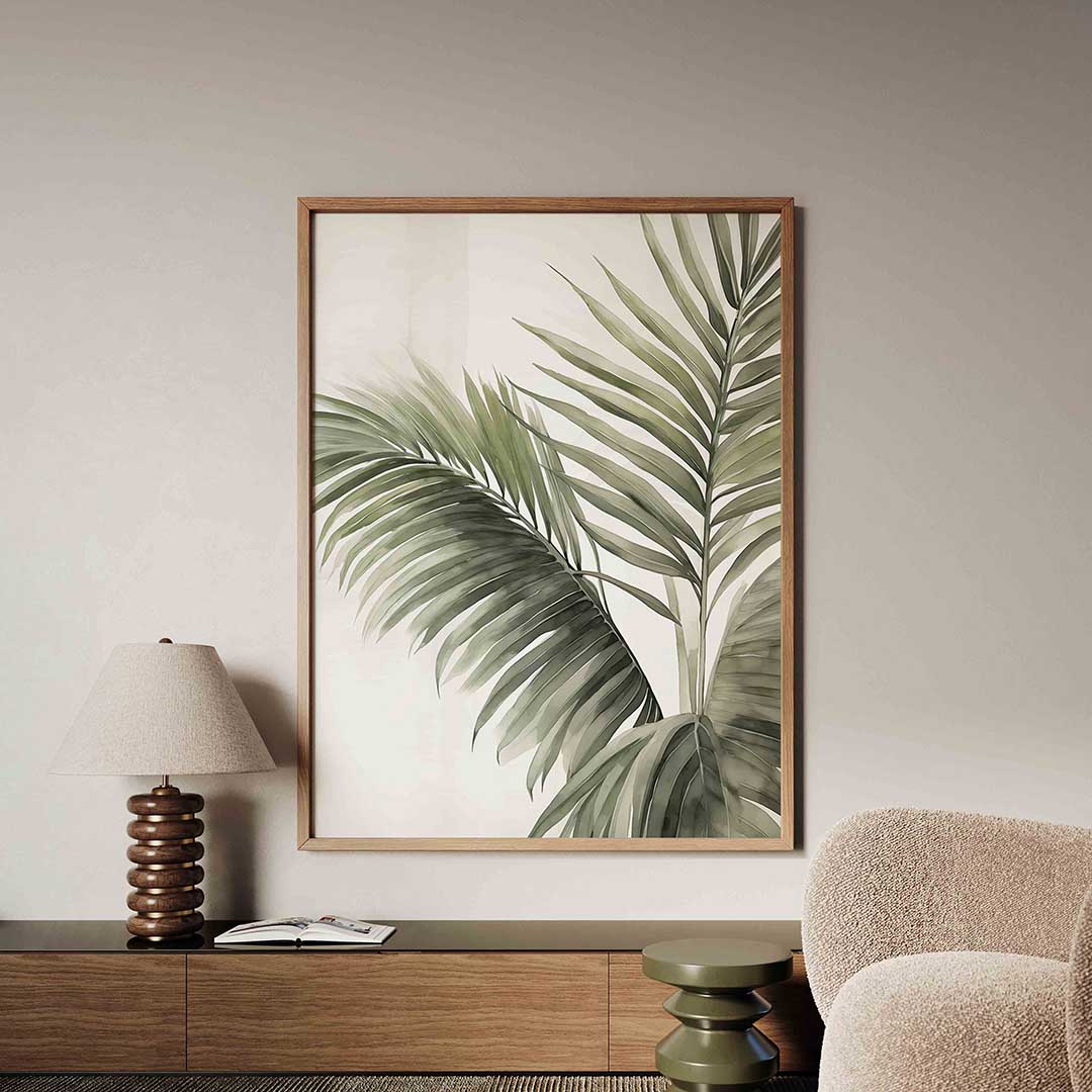 Groene bladeren – tropische jungle poster in staand formaat