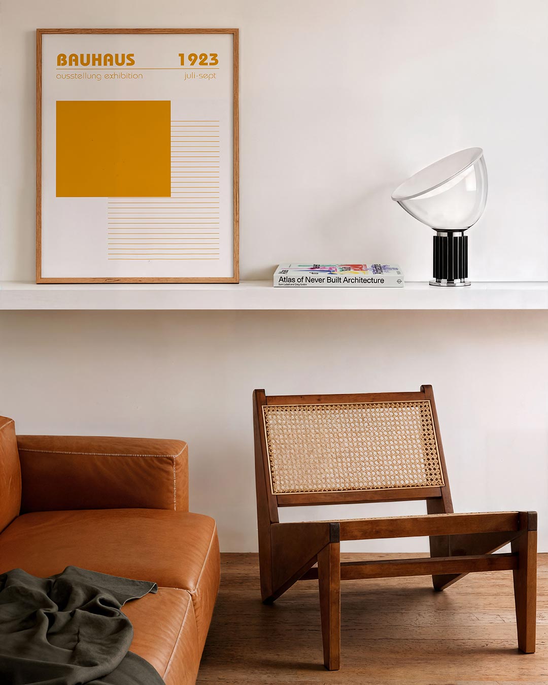 Vorm en lijnen – staande Bauhaus poster voor aan de muur