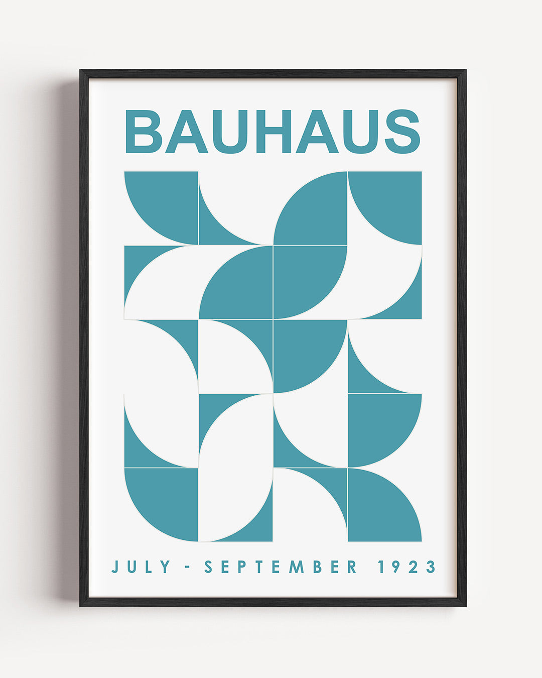 Vorm en kleur – staande Bauhaus poster als wanddecoratie