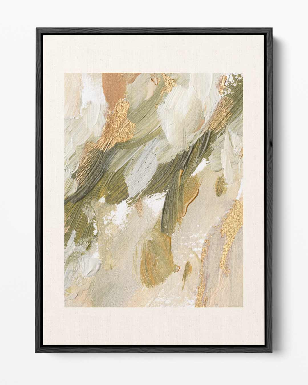 Aarde en Goud Harmonie – portret kunstwerk als wanddecoratie