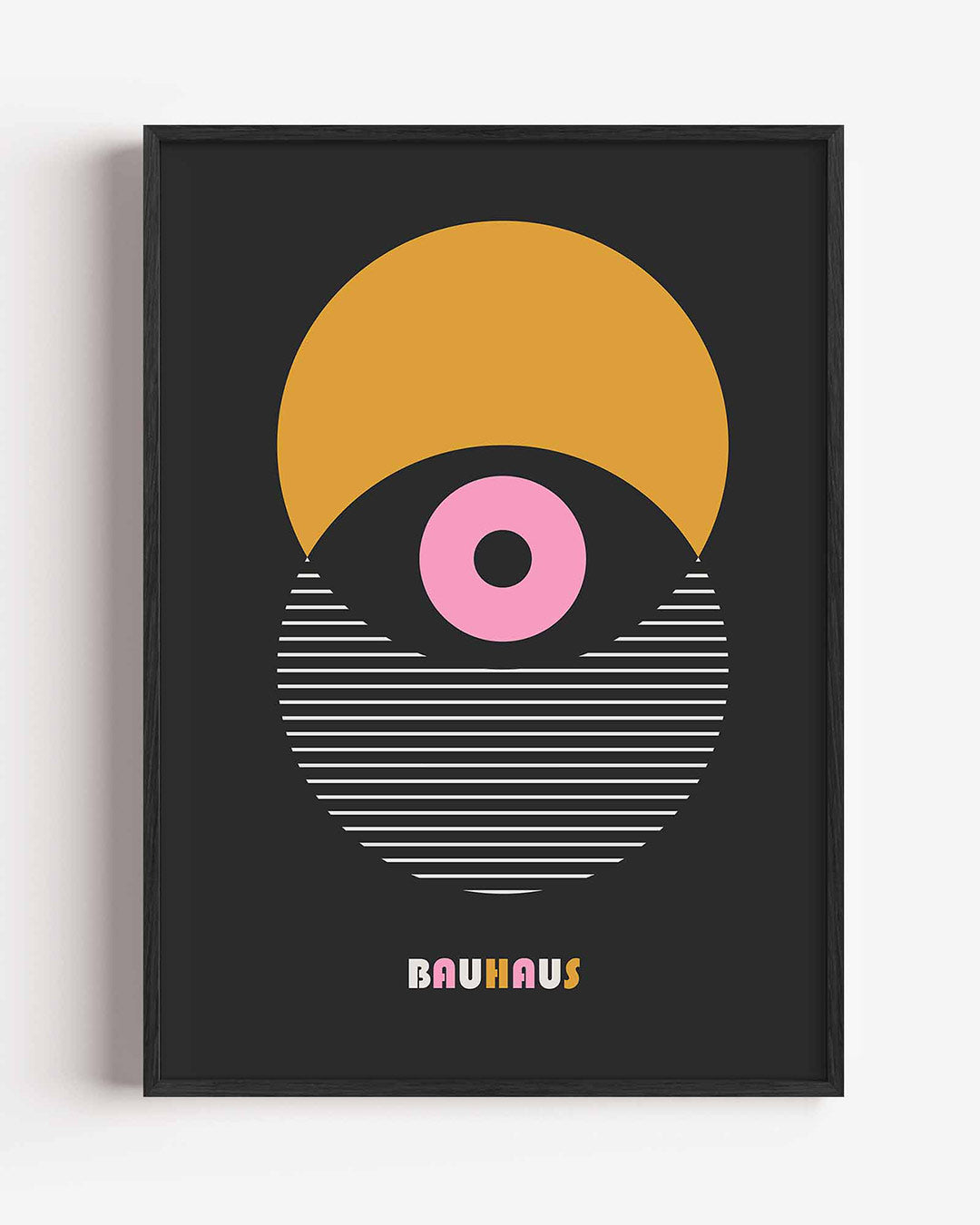 Vorm en kleur – staande Bauhaus poster als wanddecoratie