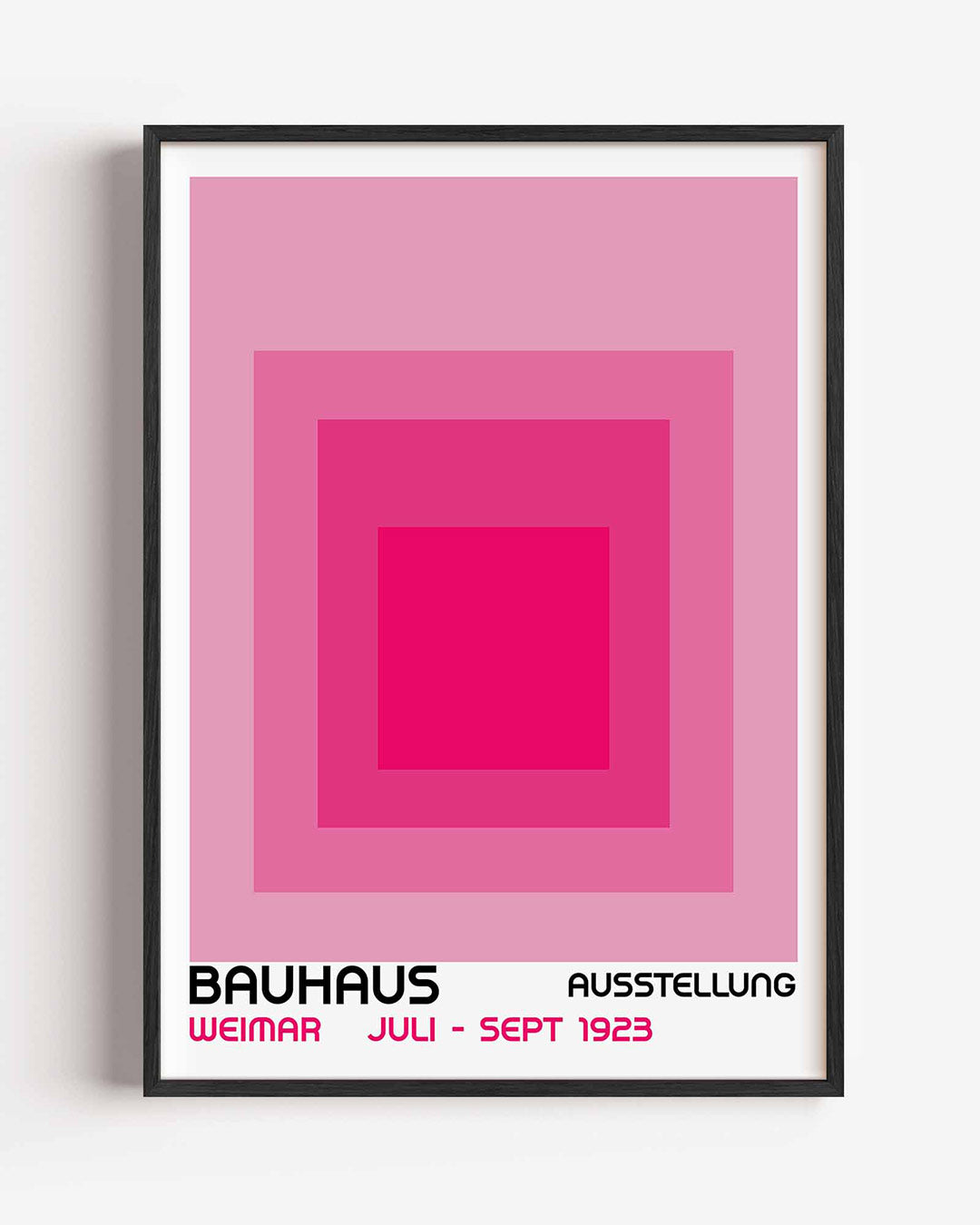 Vorm en kleur – staande Bauhaus poster als wanddecoratie