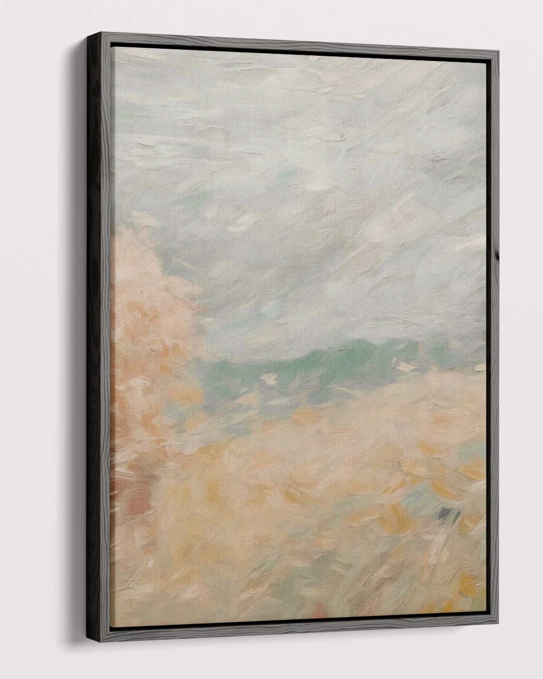 Zomers Veld in Pastel – canvas wanddecoratie in portret formaat