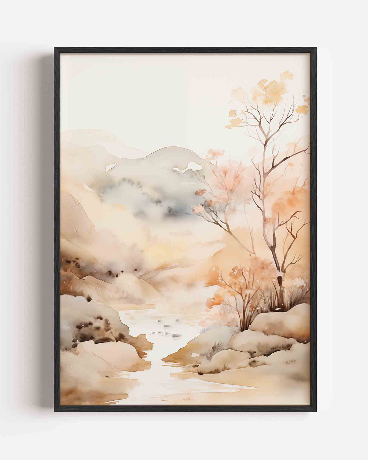 Landschap met bomen – natuur portret poster als wanddecoratie