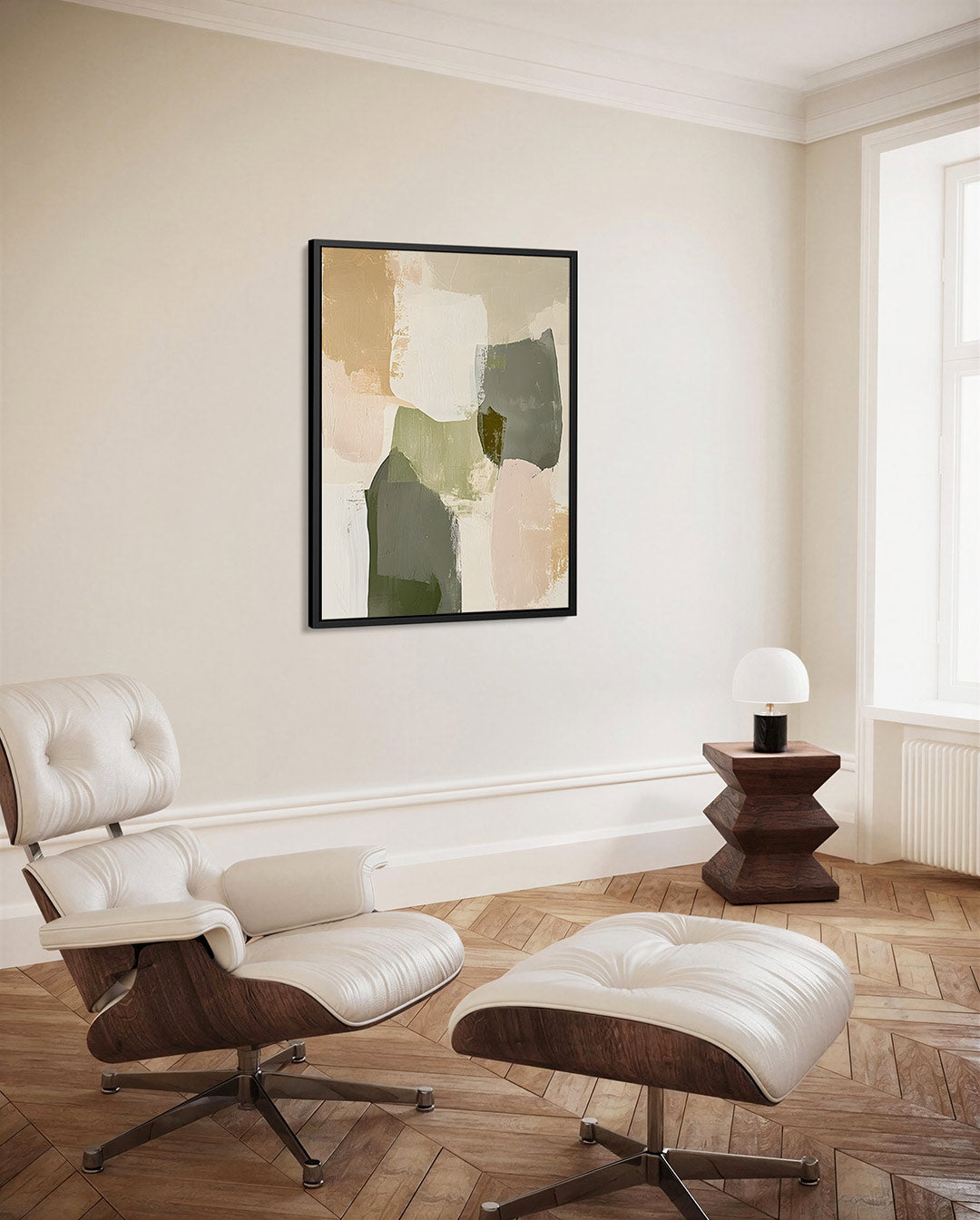 Organische vormen compositie – staand wanddecoratie kunstwerk