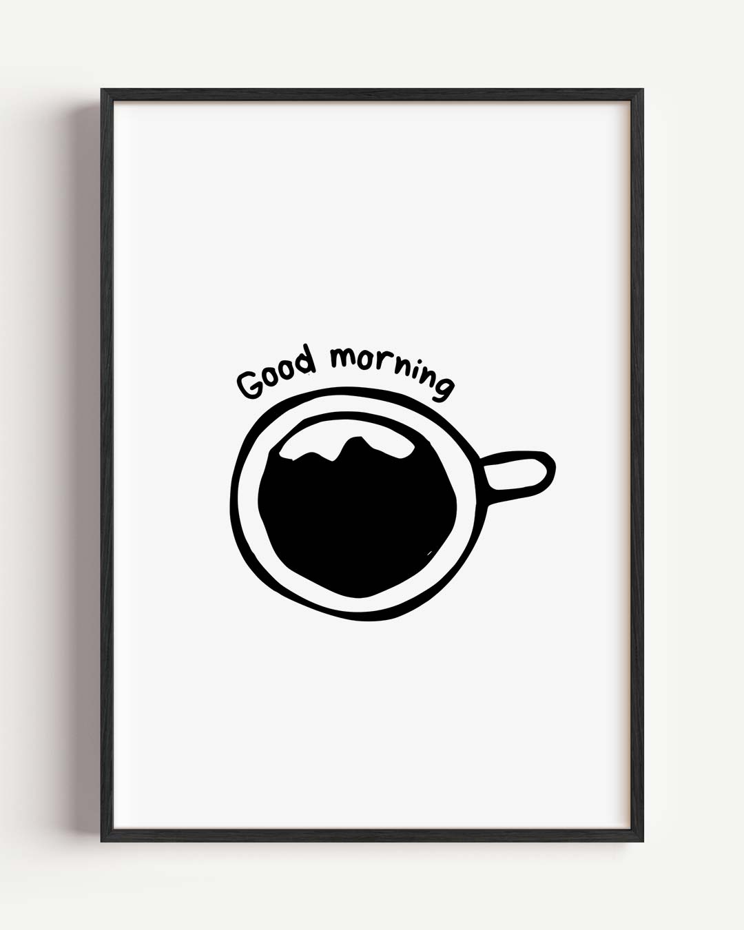 Goedemorgen Koffieposter – keuken portret poster als wanddecoratie